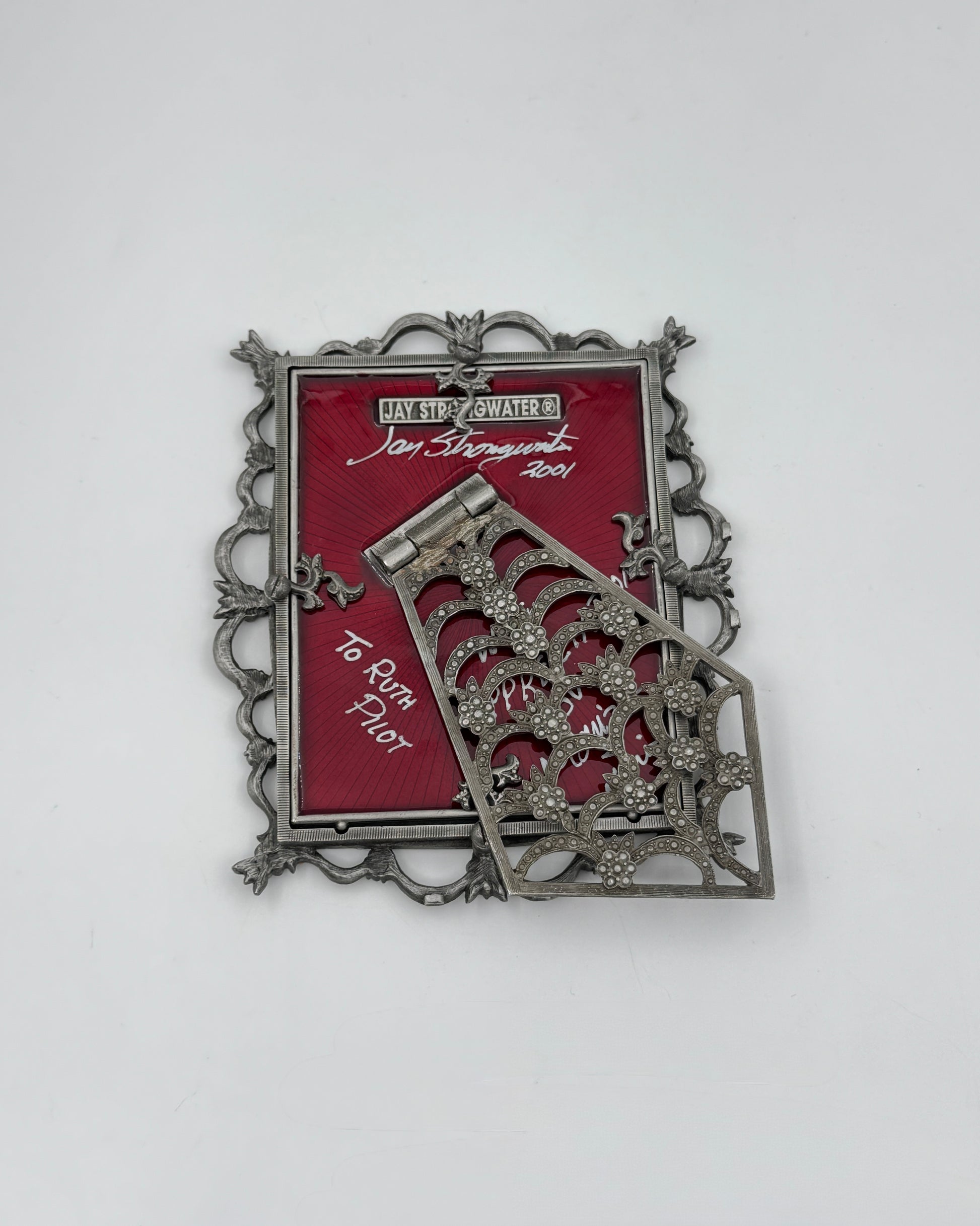 Jay Strongwater Tiara Bejeweled Rectangular Frame with Swarovski Gems