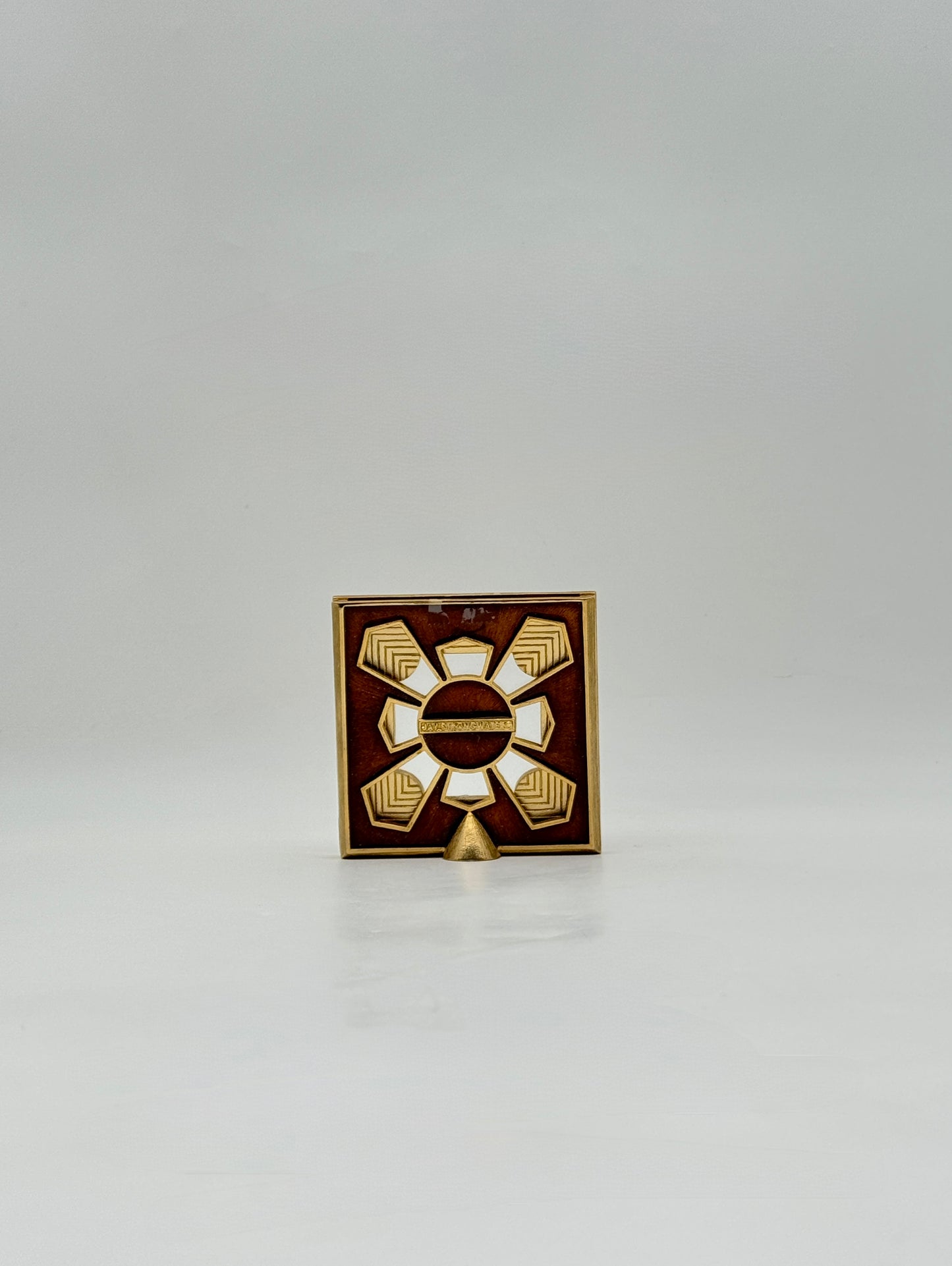 Jay Strongwater Square Mini Frame Gold Swarovski Animal Print Enamel