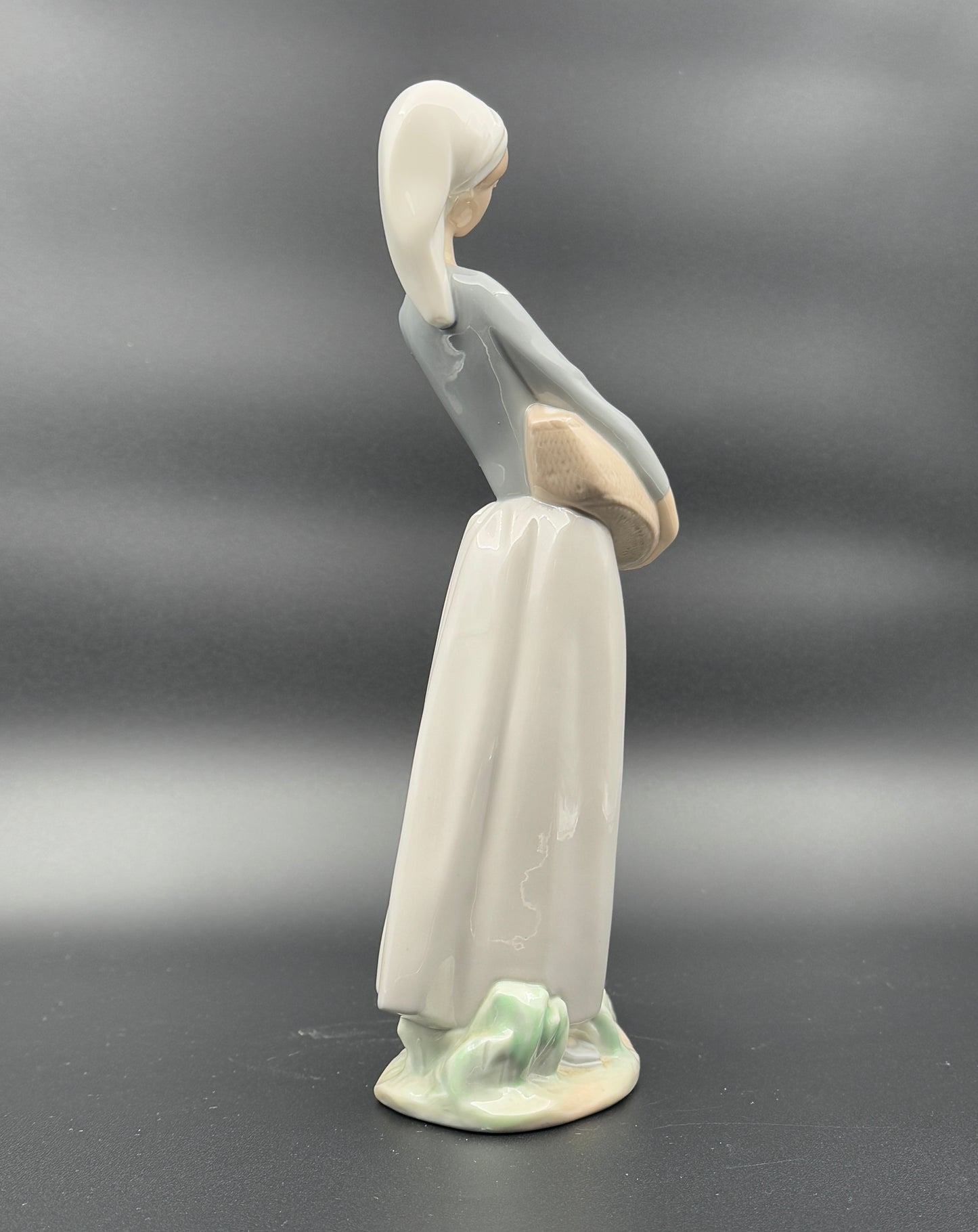 Lladro Porcelain Figurine – Girl with Goose & Dog - Vintage Spanish Collectible