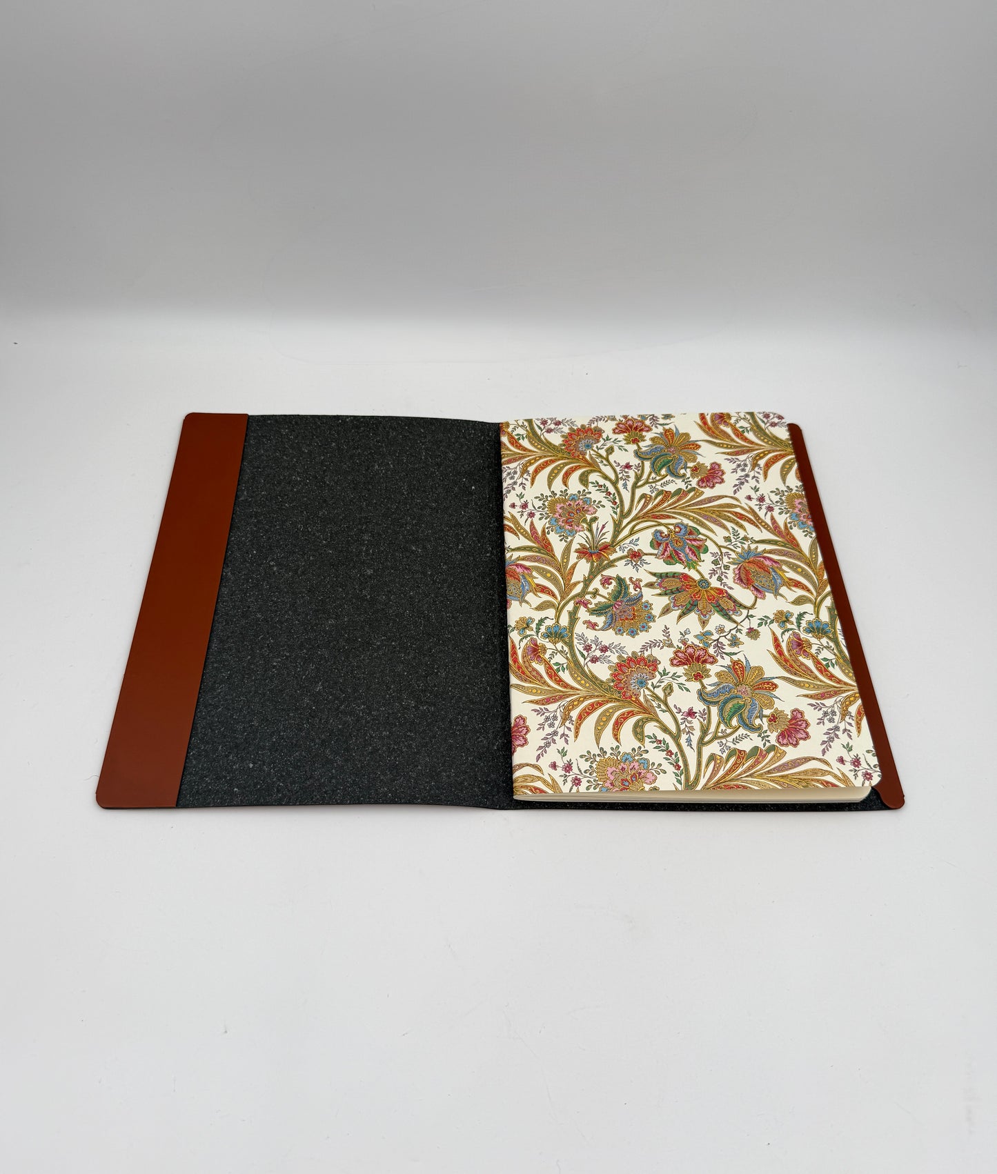 Premium A5 Leather Journal and Brown Notepad in Cipro Design Style