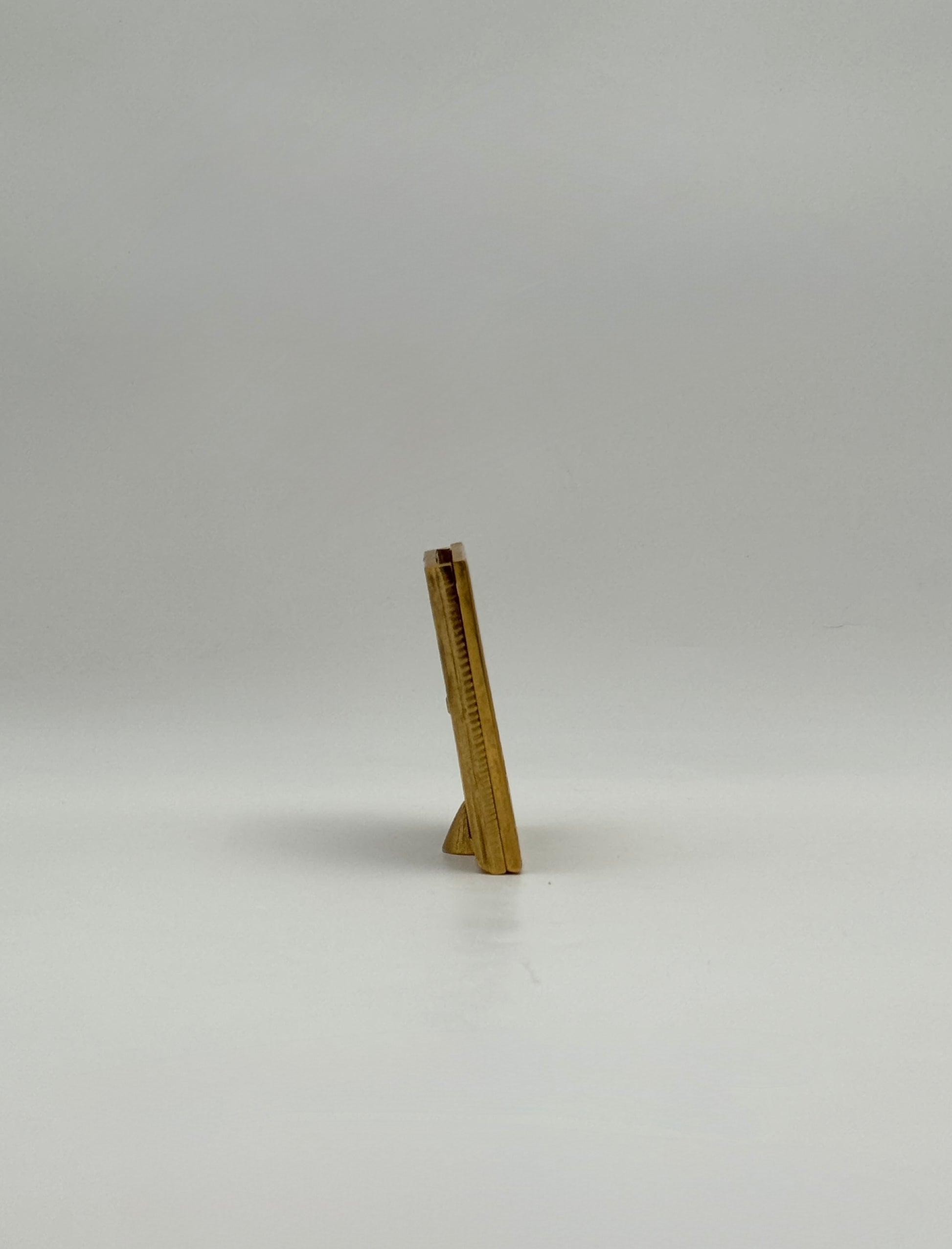 Jay Strongwater Animal Print Enamel Frame with Gold Swarovski Crystals