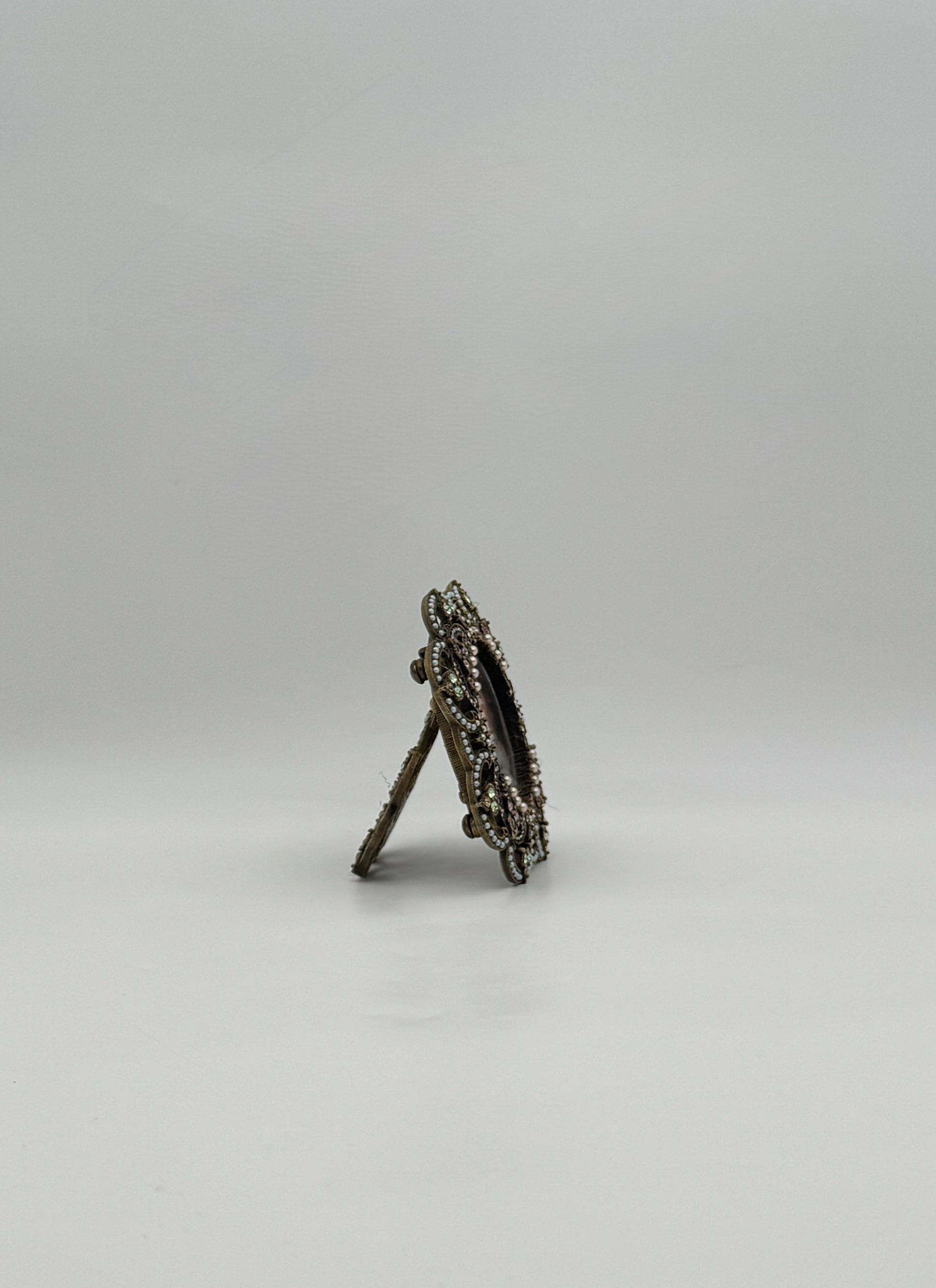 Jay Strongwater Ornate Square Frame with Pearls & Swarovski Crystals