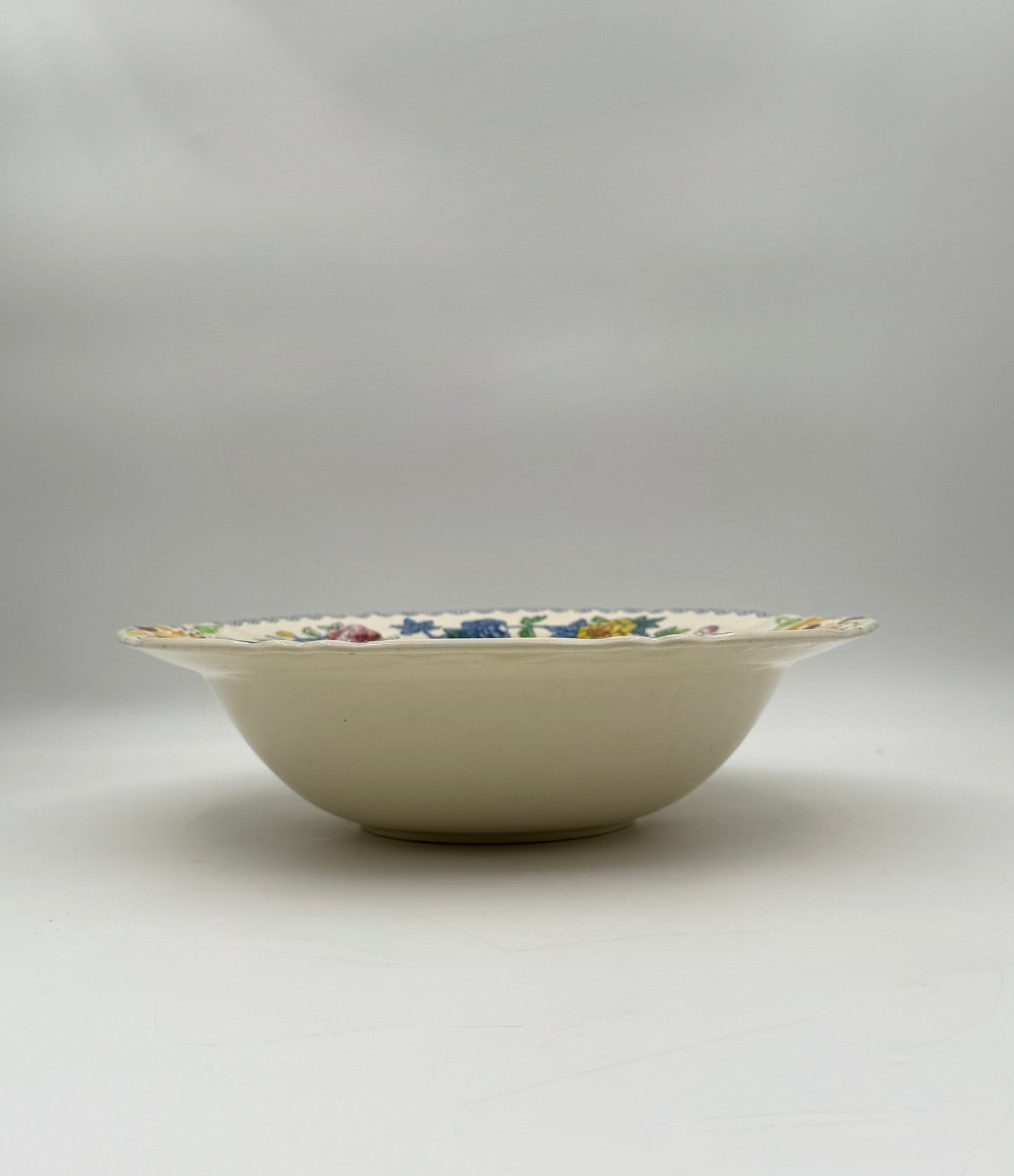 Vintage Mason’s Ironstone Bowl – “Regency” Floral Transferware