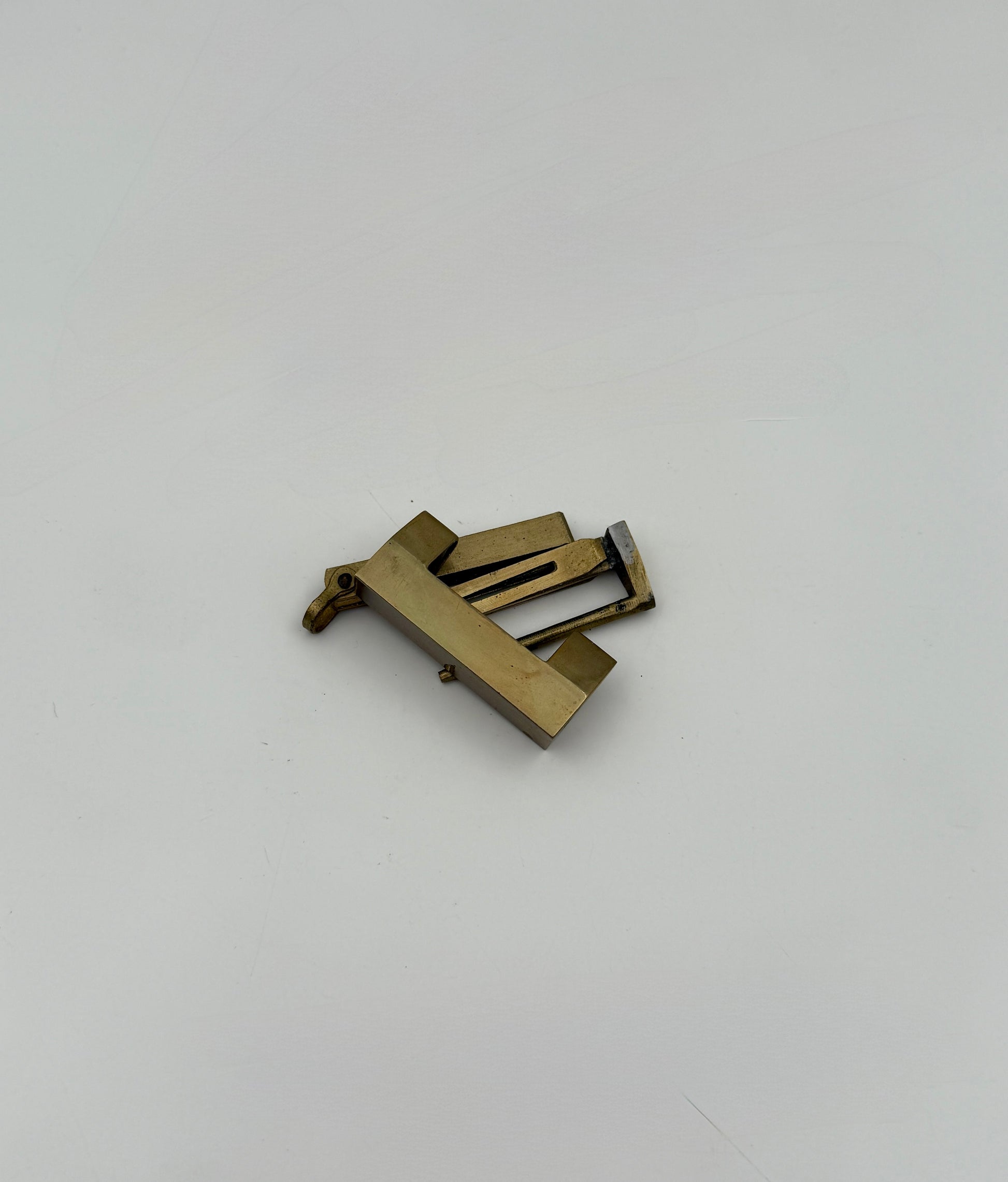 Wood Jewelry Box with Brass Lock and Red Silk Lining Storage Case