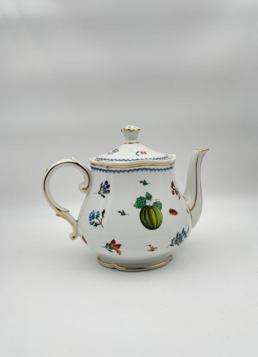 Richard Ginori Italian Fruits (Antico Doccia) Teapot with Lid – Made in Italy