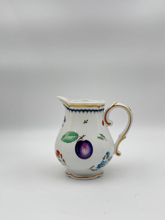 Richard Ginori Italian Fruits (Antico Doccia) Creamer – 8 oz Porcelain Pitcher – Made in Italy