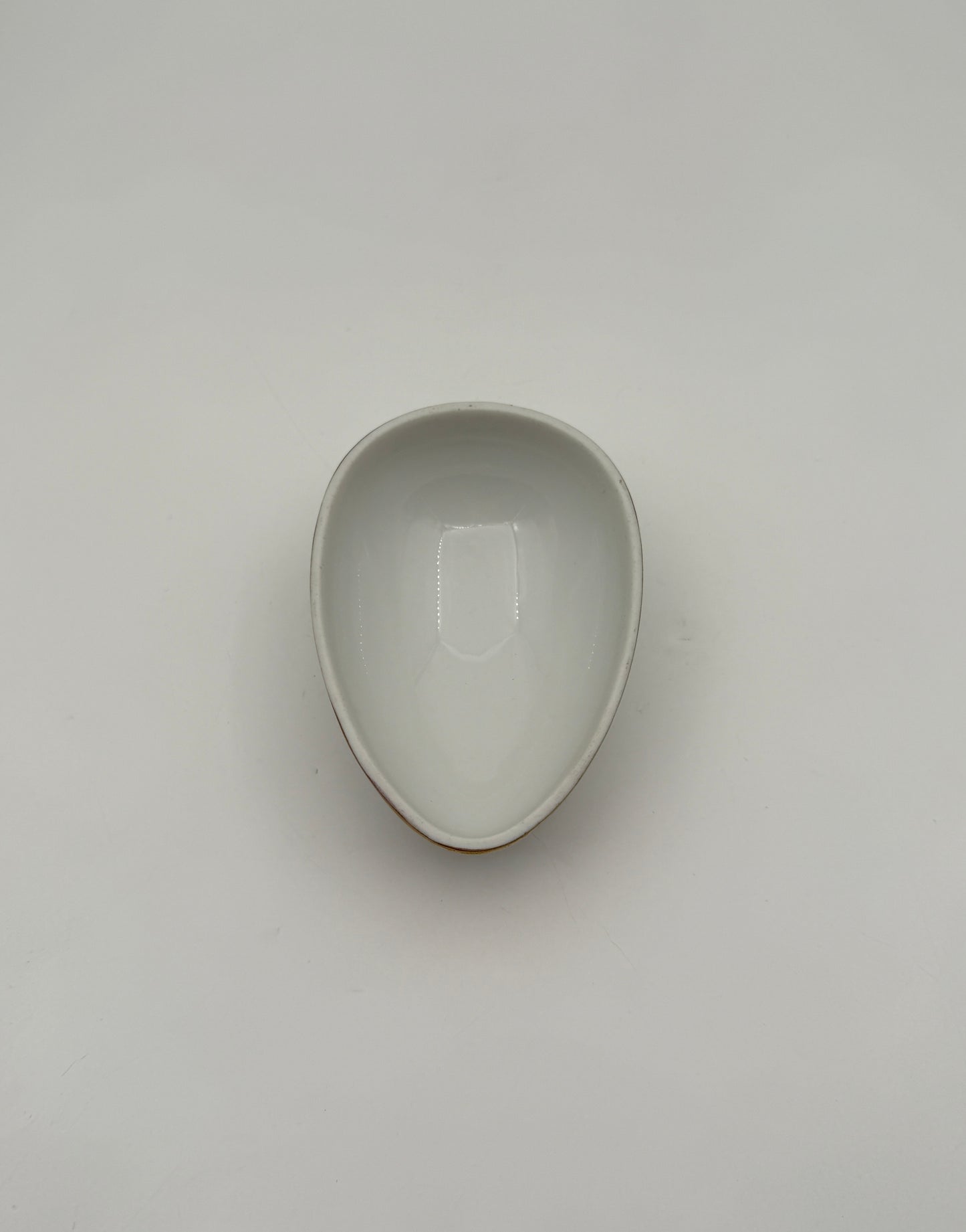 Herend Chinese Bouquet Rust Egg Box Hand Painted Porcelain Gold