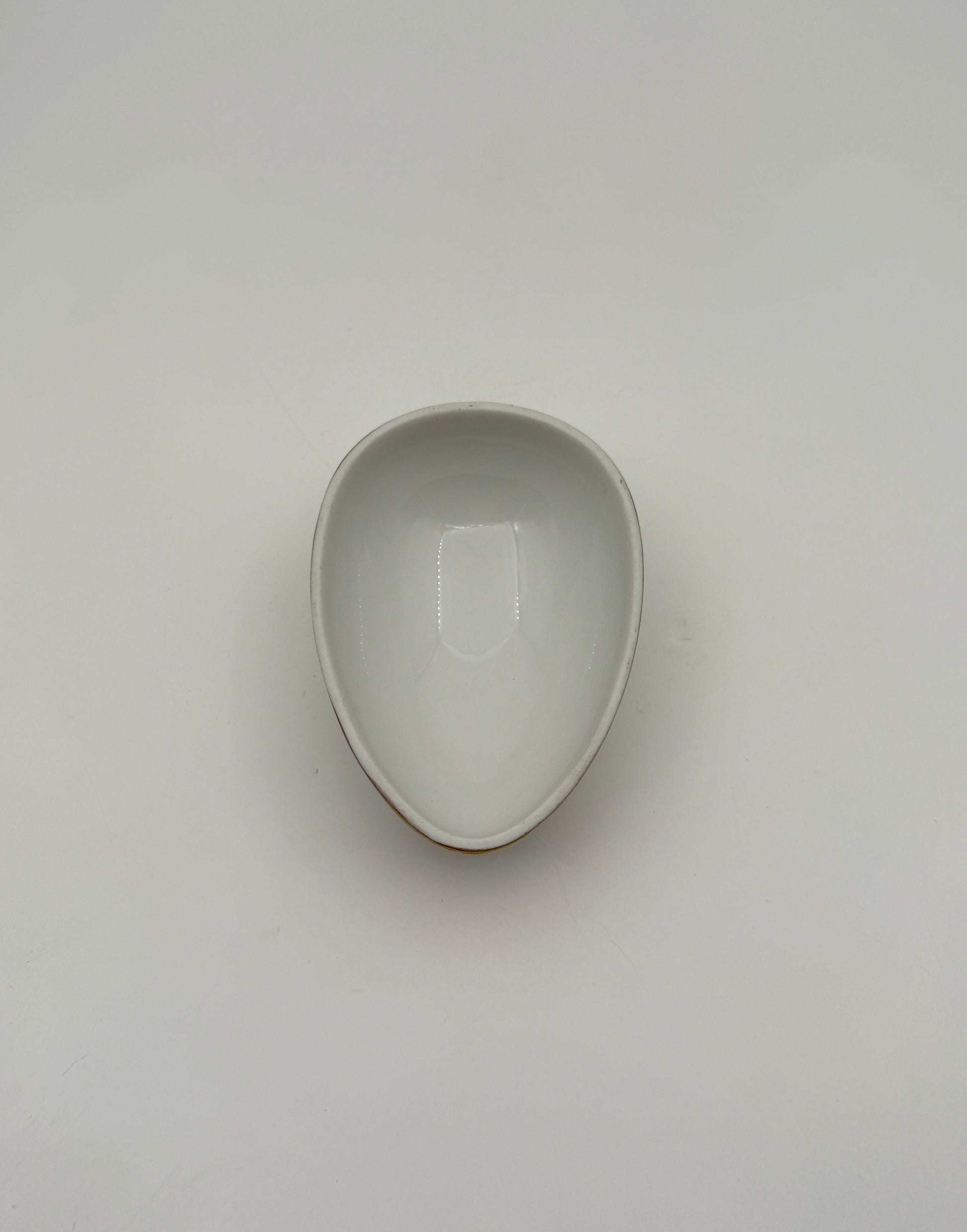 Herend Chinese Bouquet Rust Egg Box Hand Painted Porcelain Gold