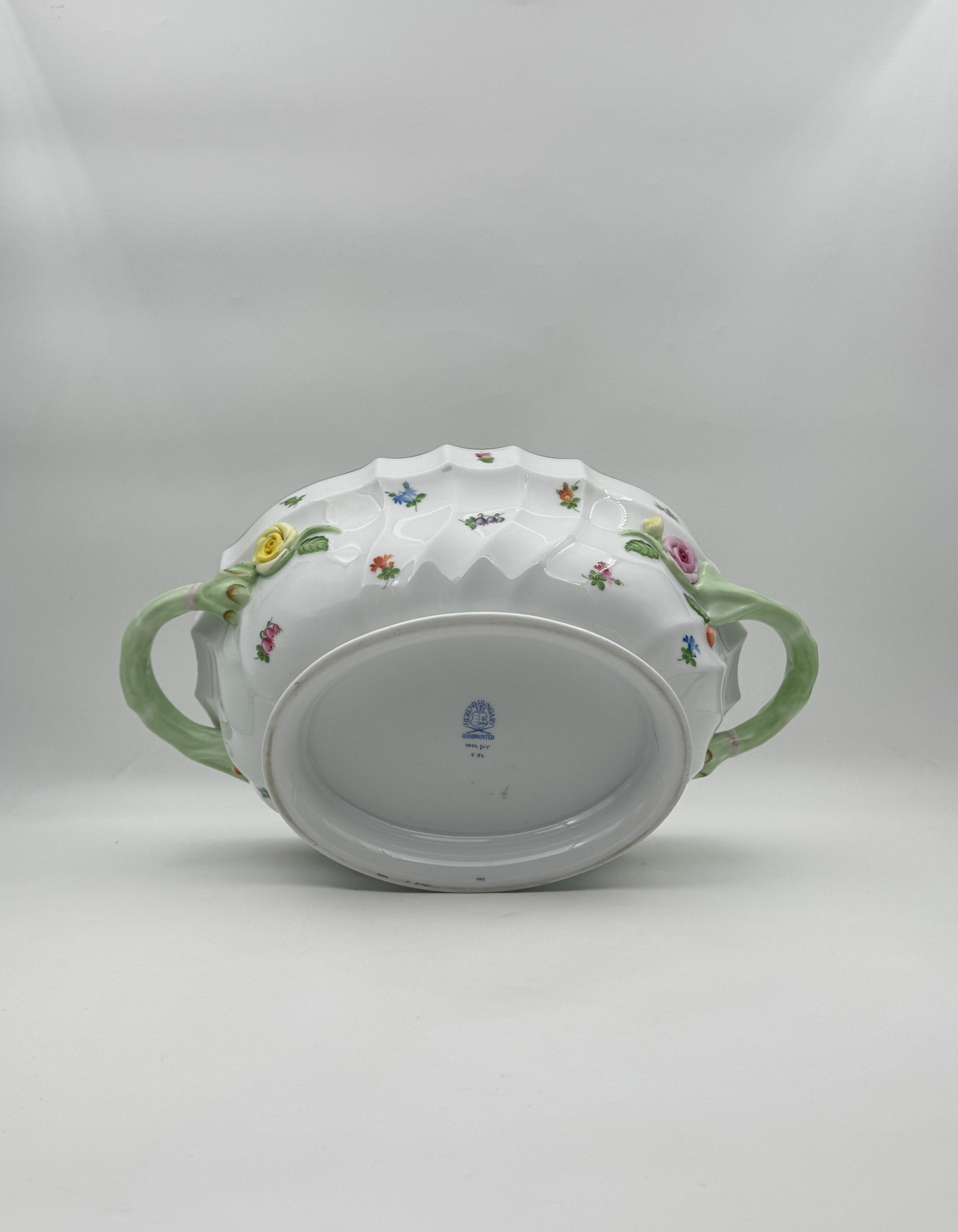 Herend Thousand Flowers Porcelain Covered Tureen with Handles, Hungary