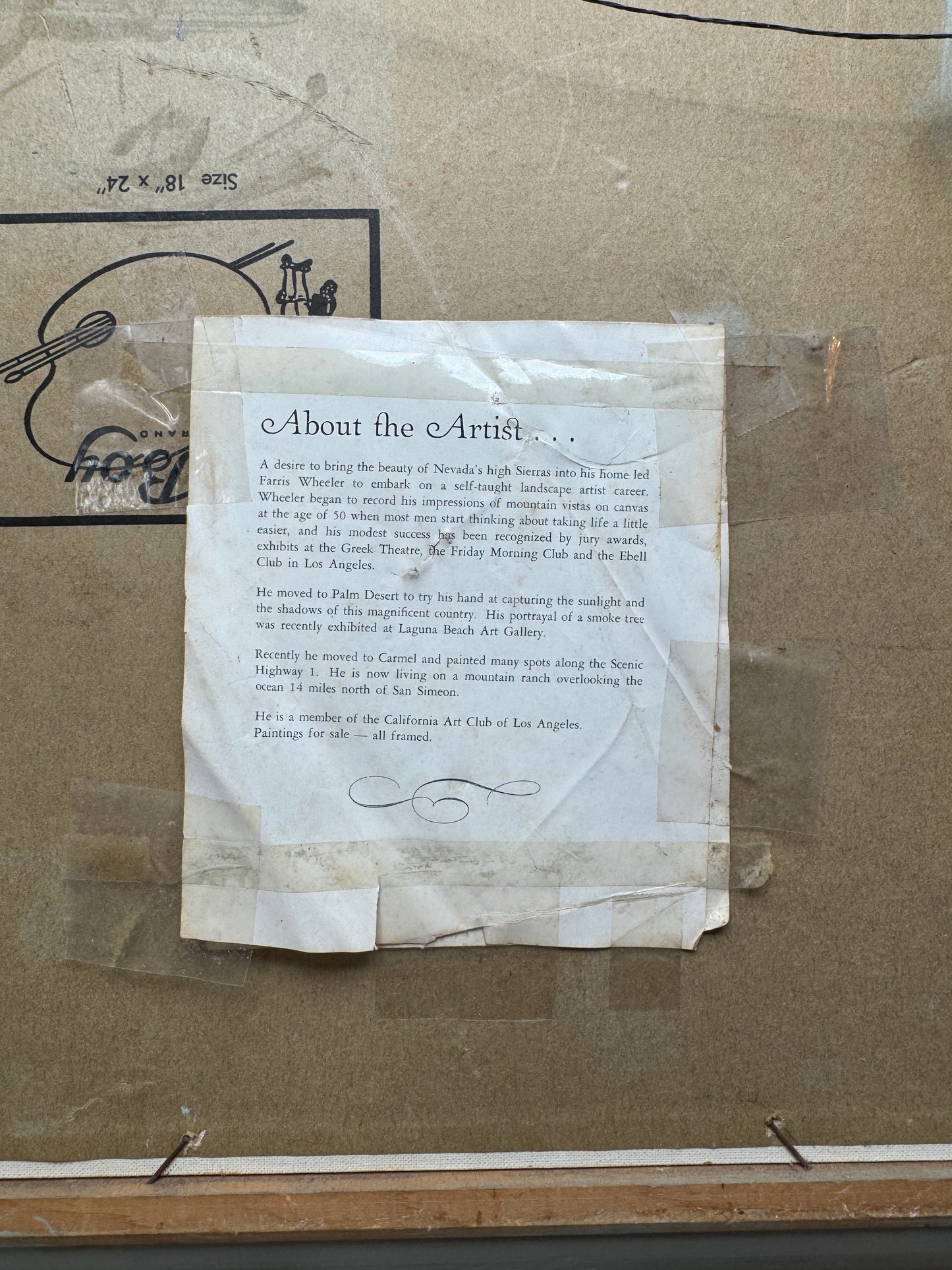 Original Oil on Board “Seacoast, Hwy 1 near Carmel, CA” by Farris Wheeler