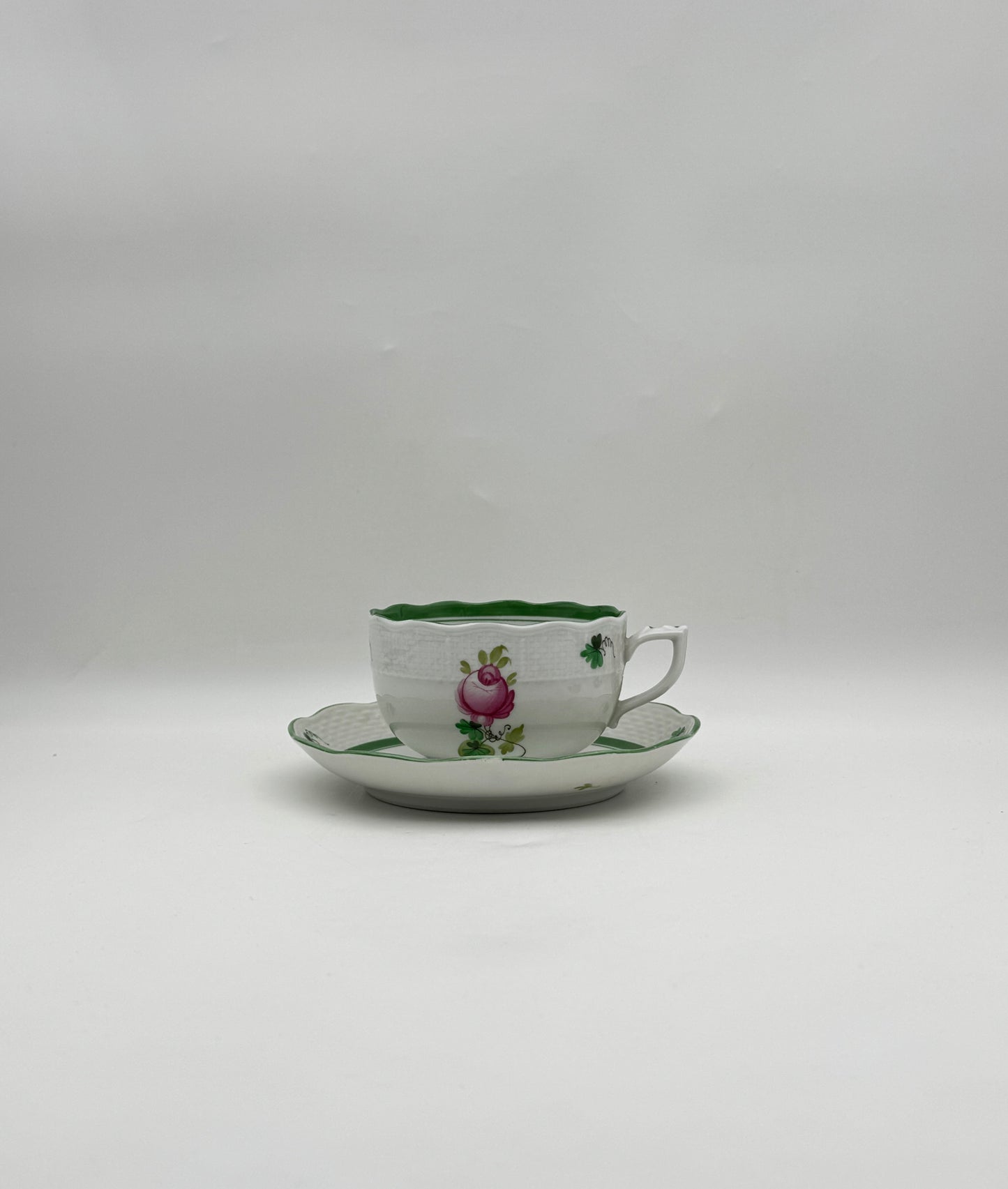 Herend “Vienna Rose” Partial Porcelain Dinner Service for 12, Hungary