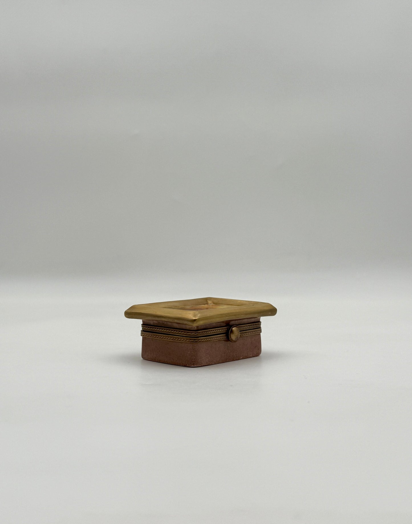 Limoges France Porcelain Trinket Box After Toulouse-Lautrec Painting