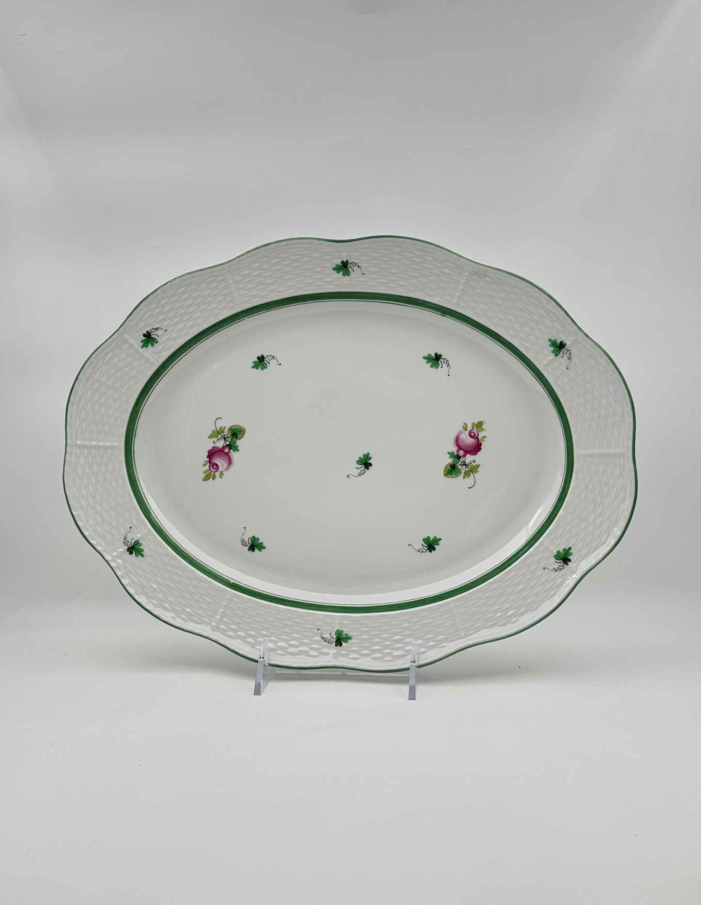 Herend “Vienna Rose” Partial Porcelain Dinner Service for 12, Hungary