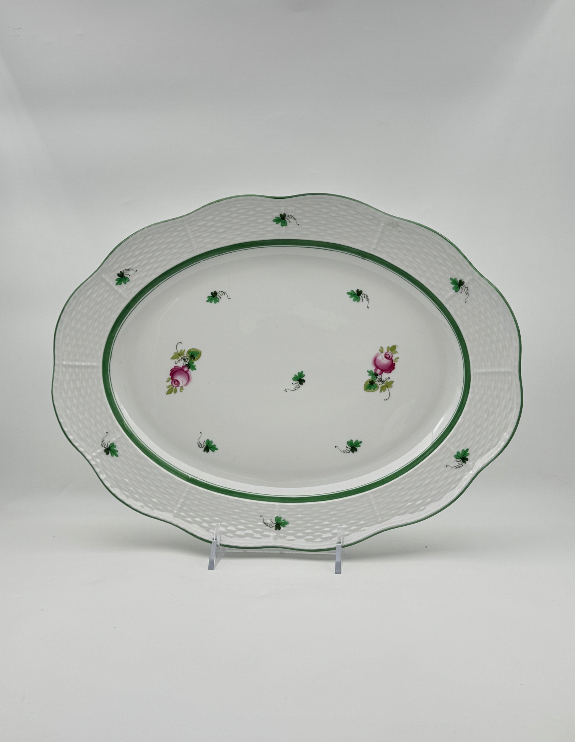 Herend “Vienna Rose” Partial Porcelain Dinner Service for 12, Hungary