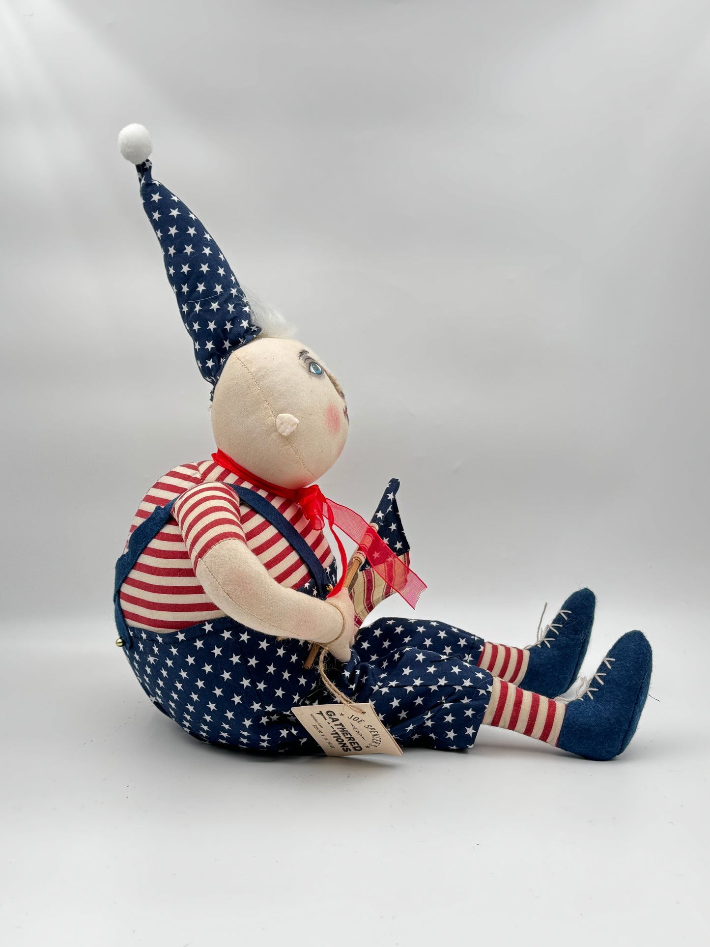 Joe Spencer Gathered Traditions "Freedom Fred" Art Doll