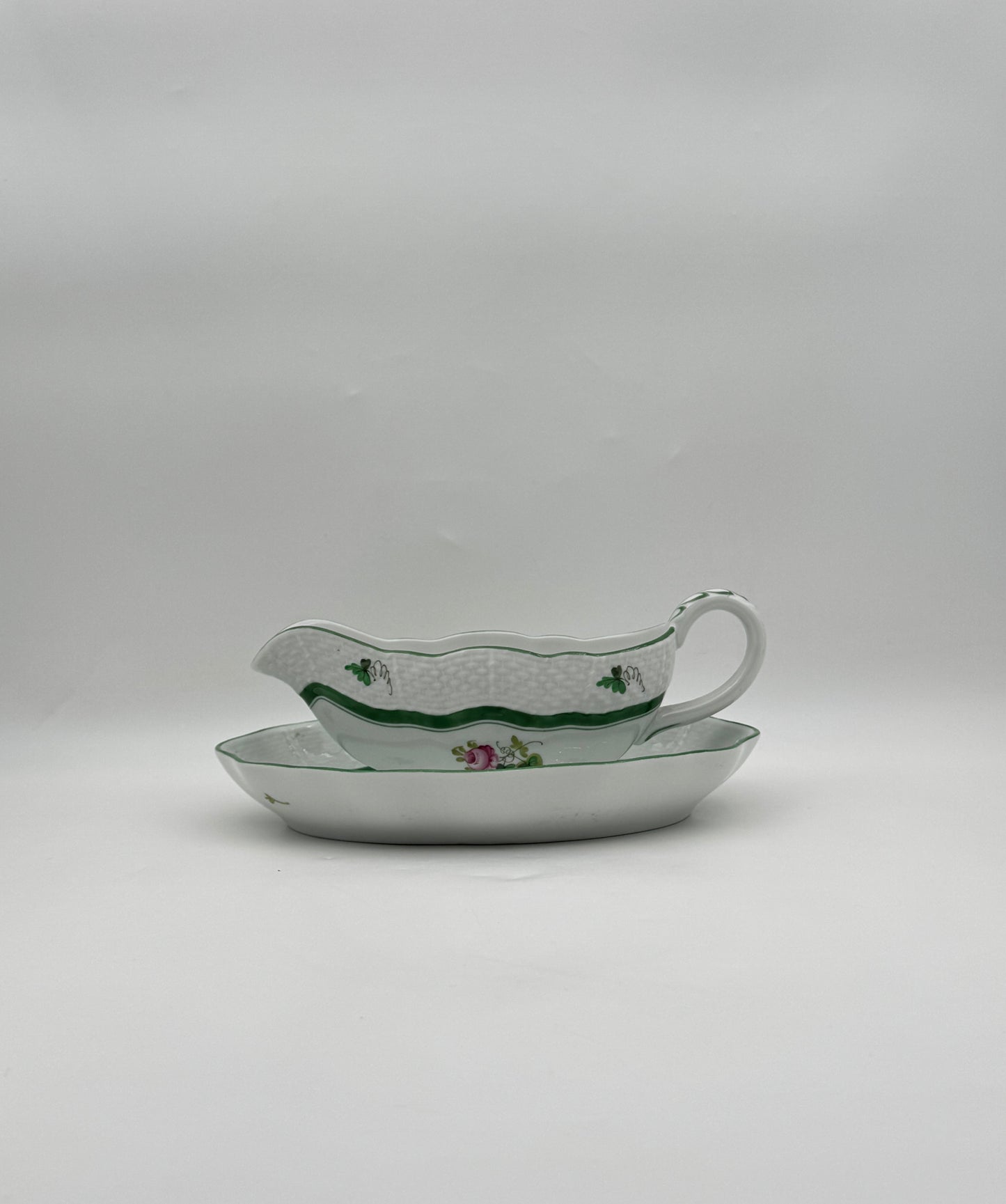 Herend “Vienna Rose” Partial Porcelain Dinner Service for 12, Hungary