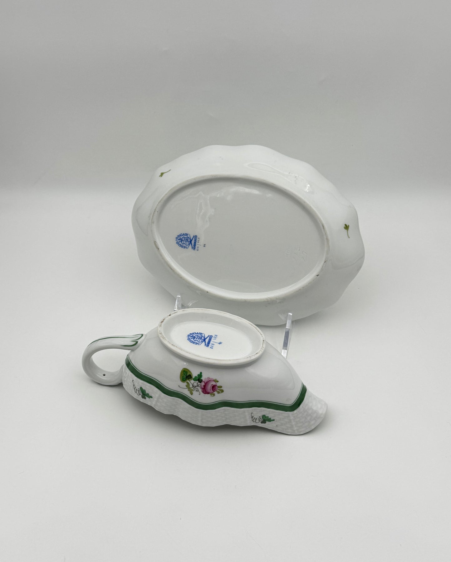 Herend “Vienna Rose” Partial Porcelain Dinner Service for 12, Hungary