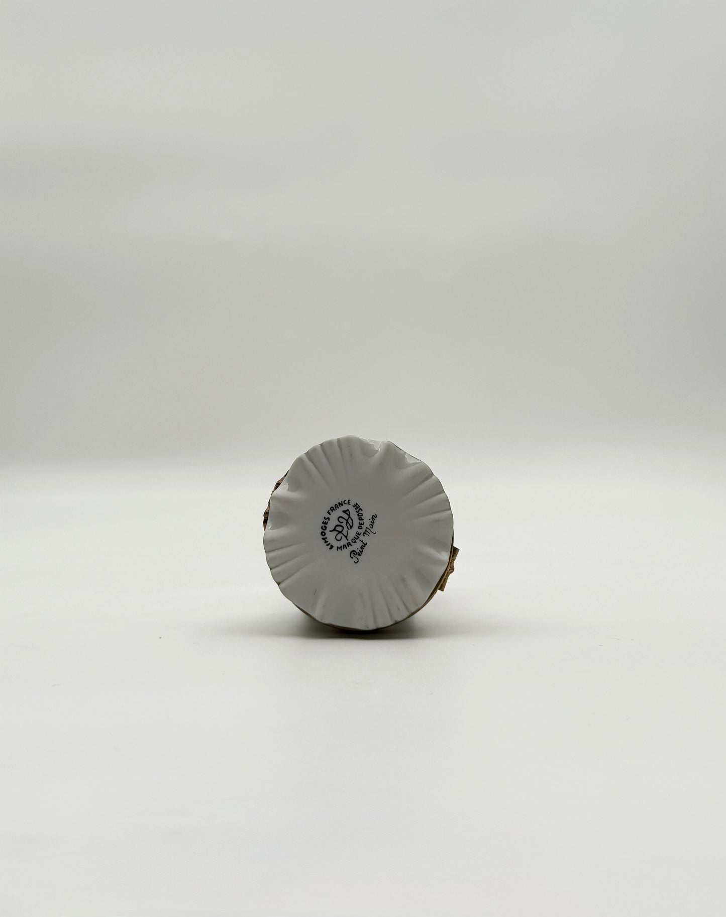 Limoges France Rabbit Eating Lettuce Trinket Box with Carrot Surprise