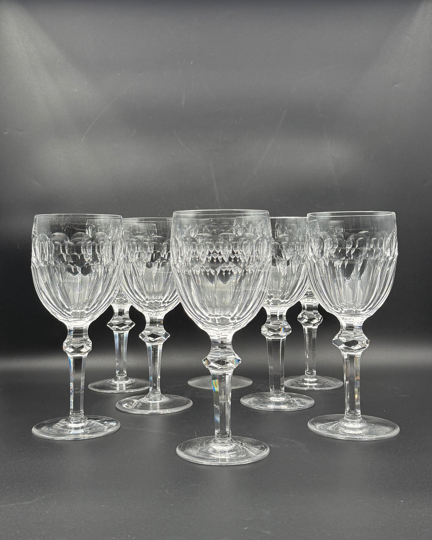 Set of 8 Waterford Curraghmore Crystal Water Goblets Elegant