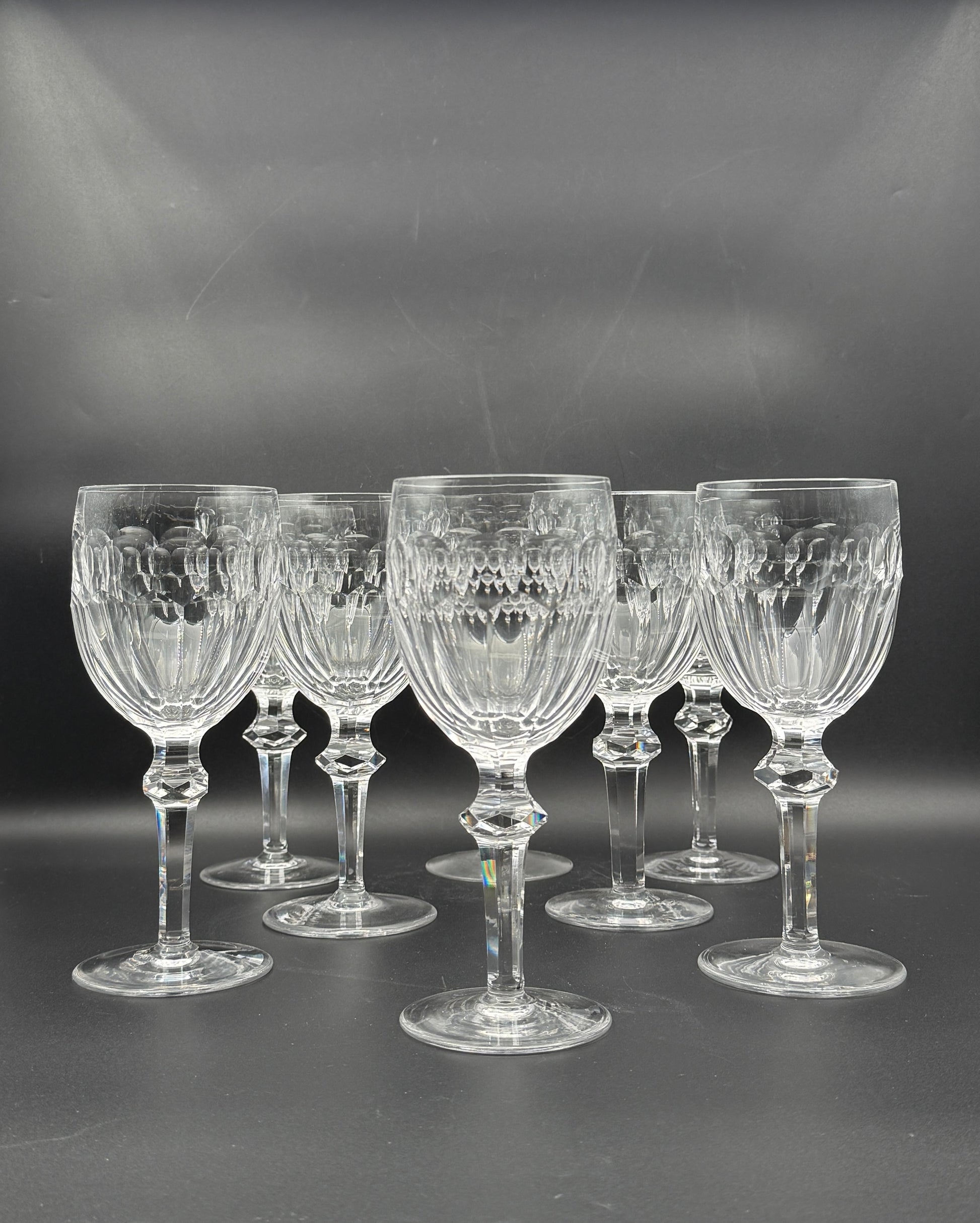 Set of 8 Waterford Curraghmore Crystal Water Goblets Elegant