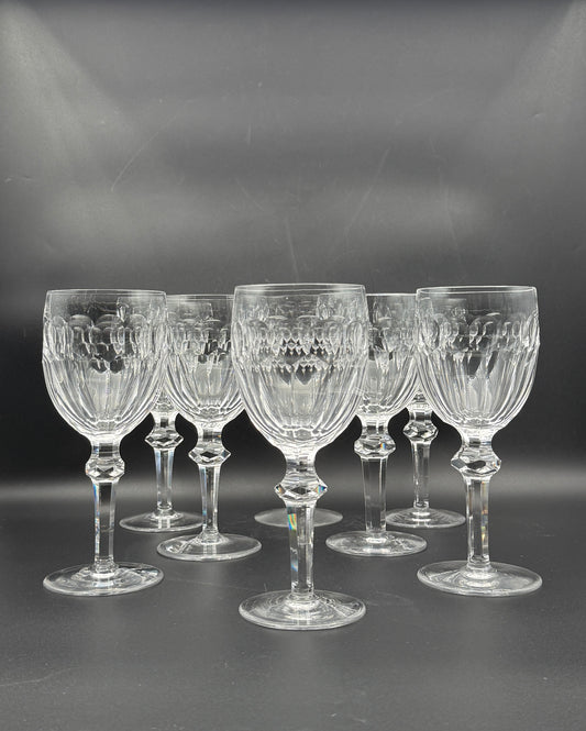 Set of 8 Waterford Curraghmore Crystal Water Goblets Elegant