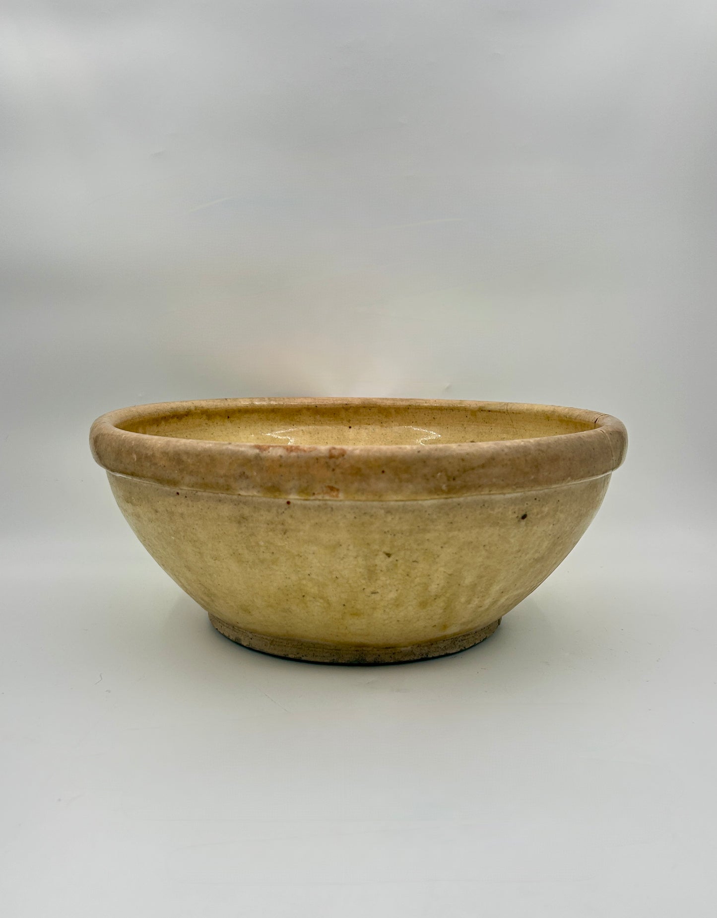 Antique  19th Century American Stoneware Bowl – Rustic Southern Origin