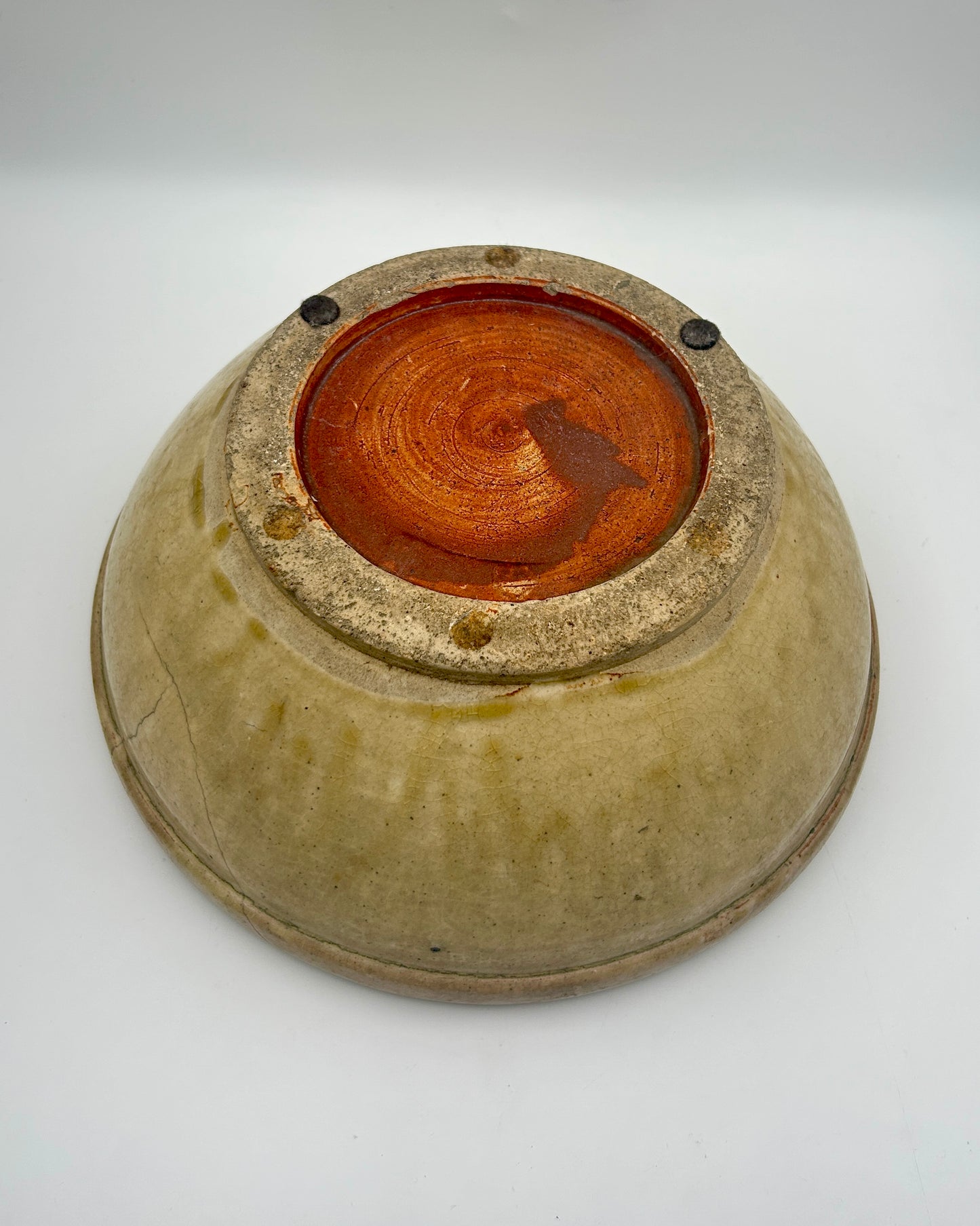 Antique  19th Century American Stoneware Bowl – Rustic Southern Origin
