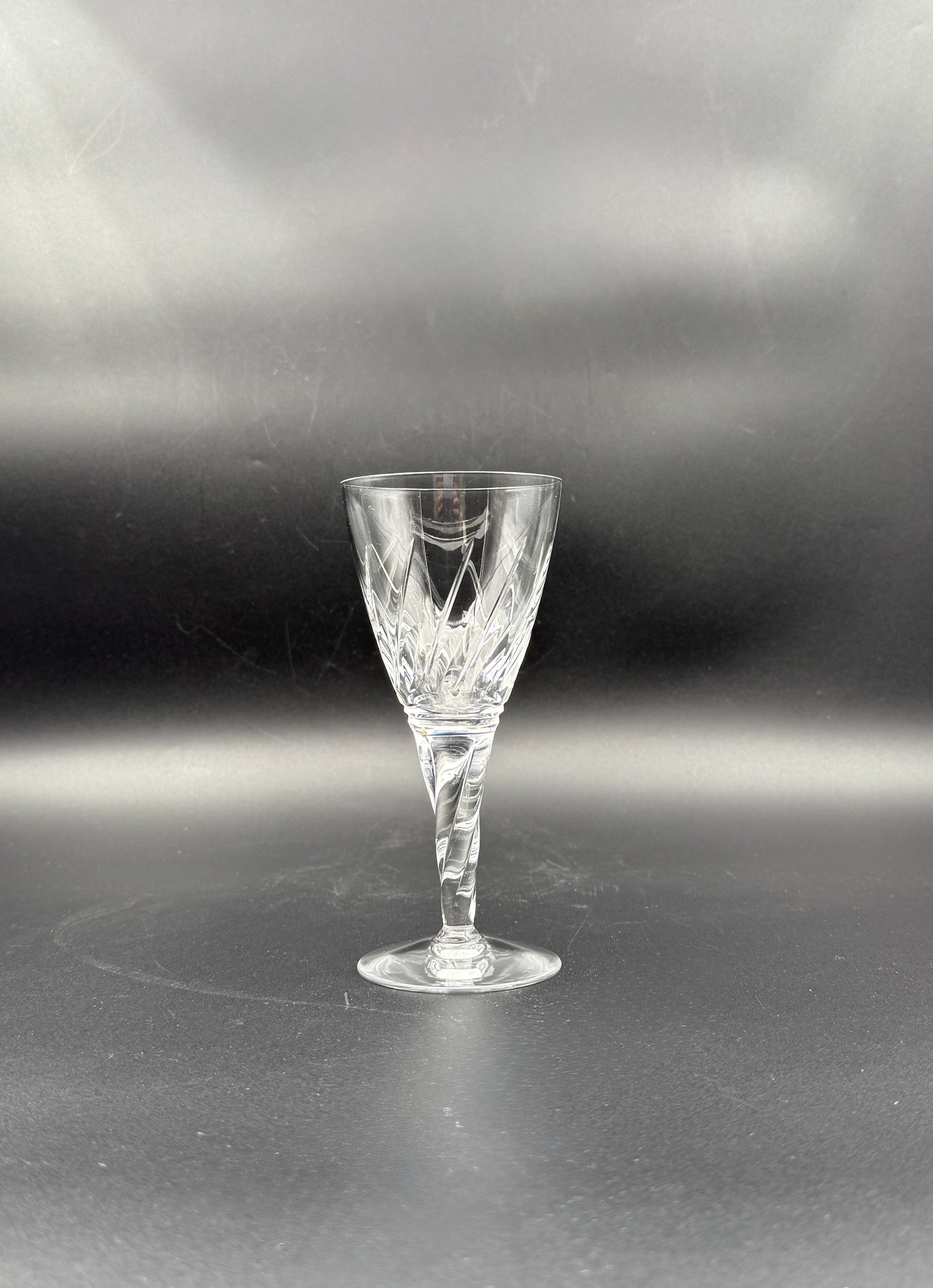 Set of 14 Stuart Crystal Wine Glasses “Honeysuckle” – England