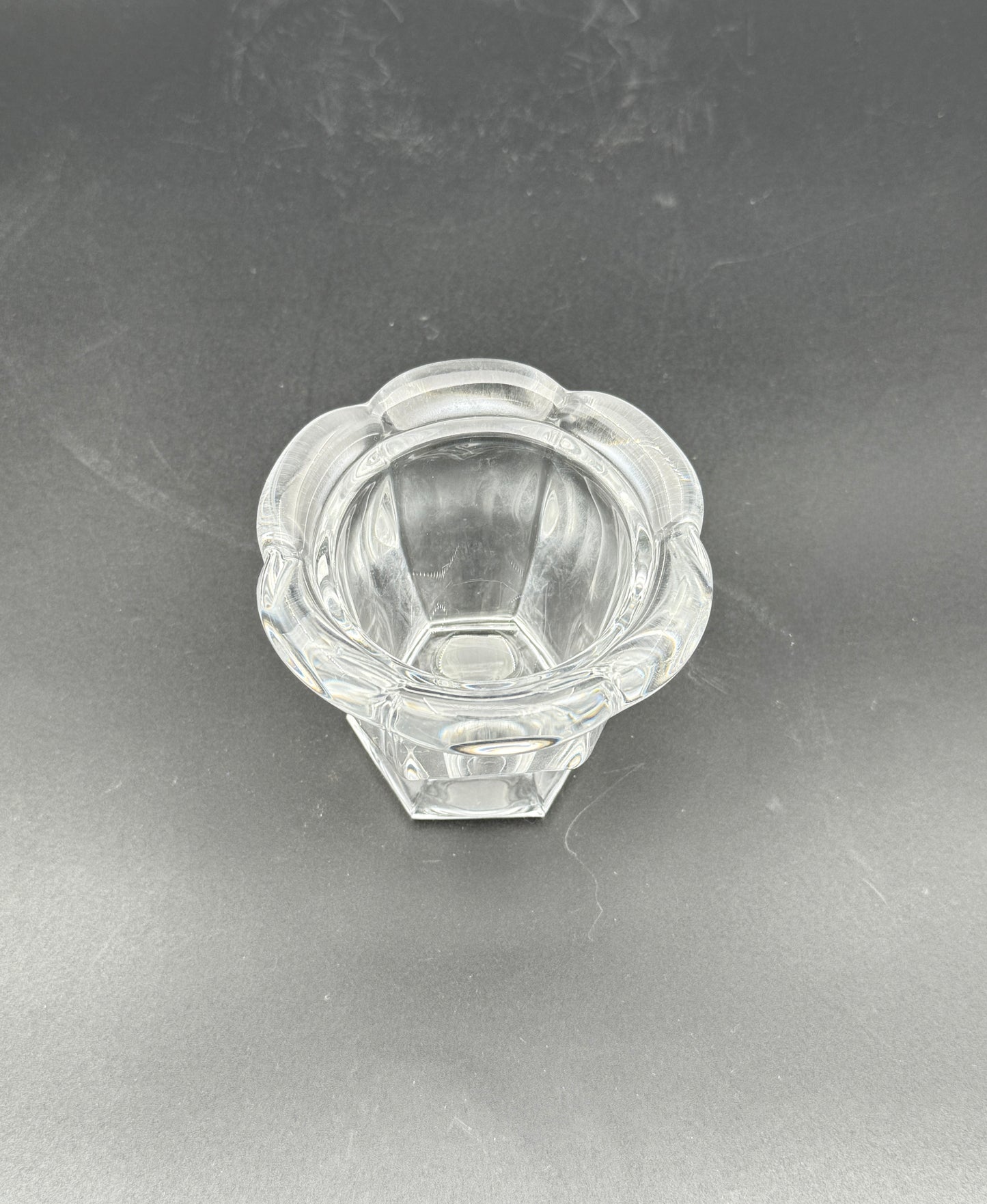Baccarat Crystal Jam Jar with Lid France Clear Cut Glass