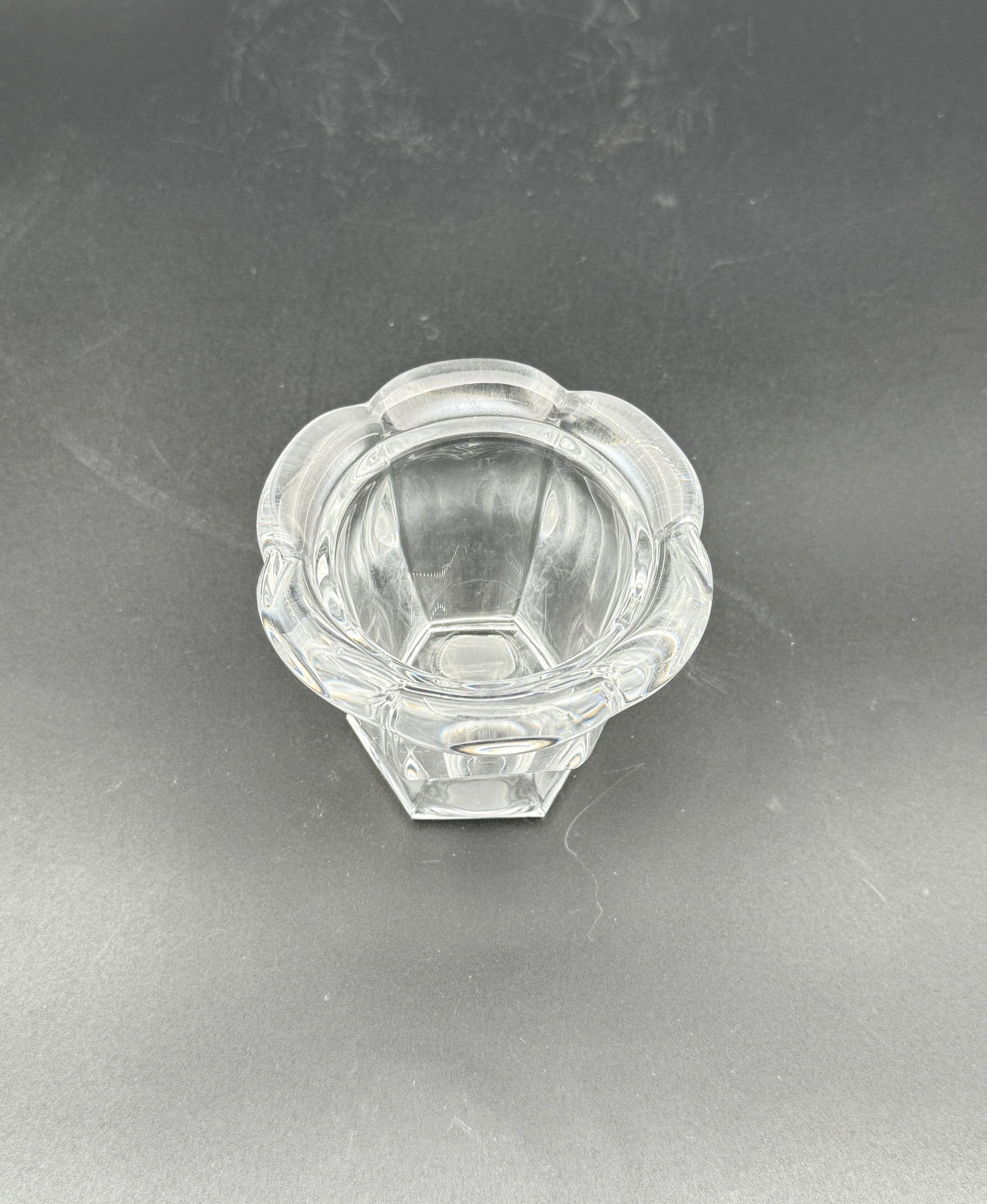 Baccarat Crystal Jam Jar with Lid France Clear Cut Glass