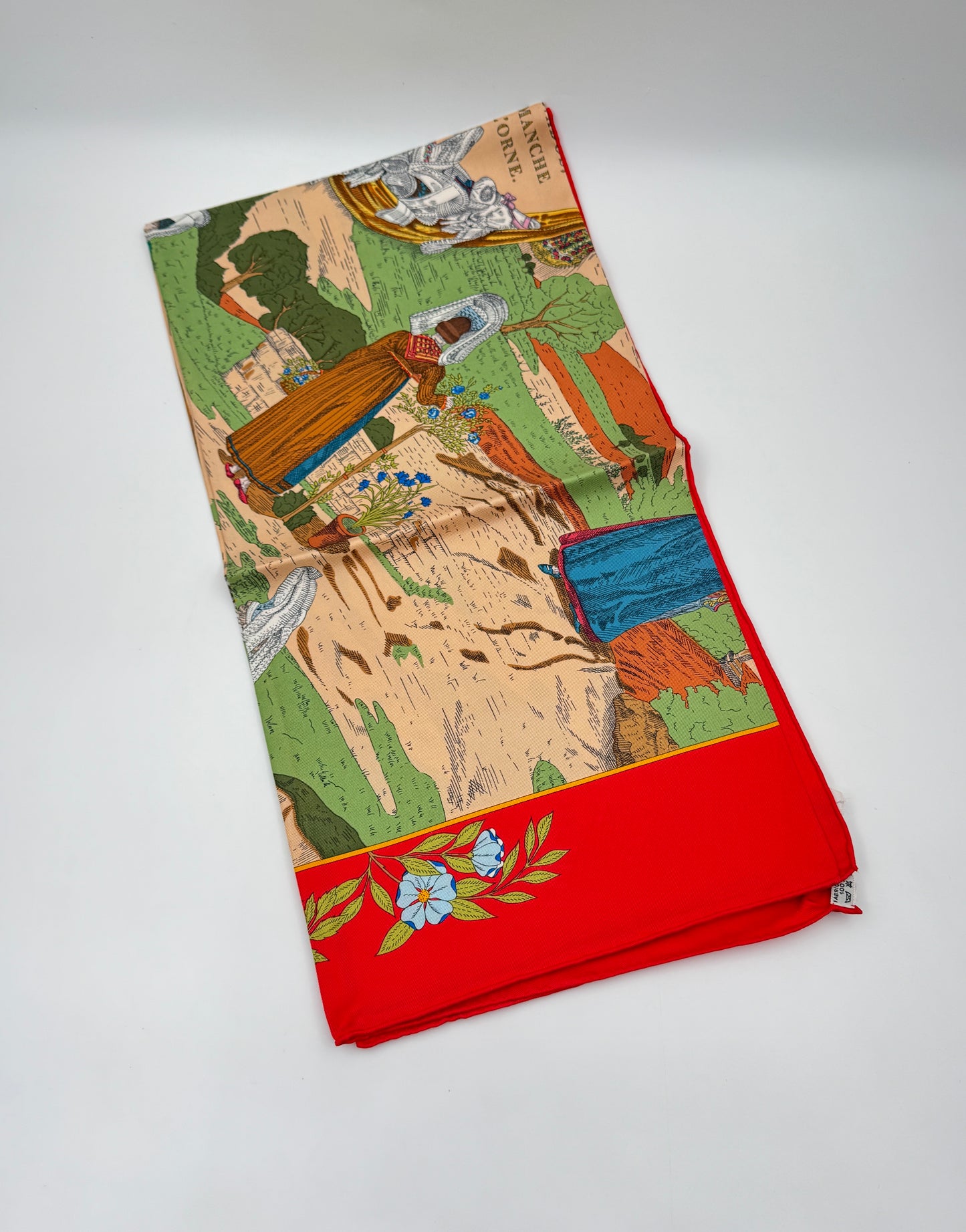 Hermès "Coiffes Normandes" Silk Scarf – Zoe Pauwels, 1992