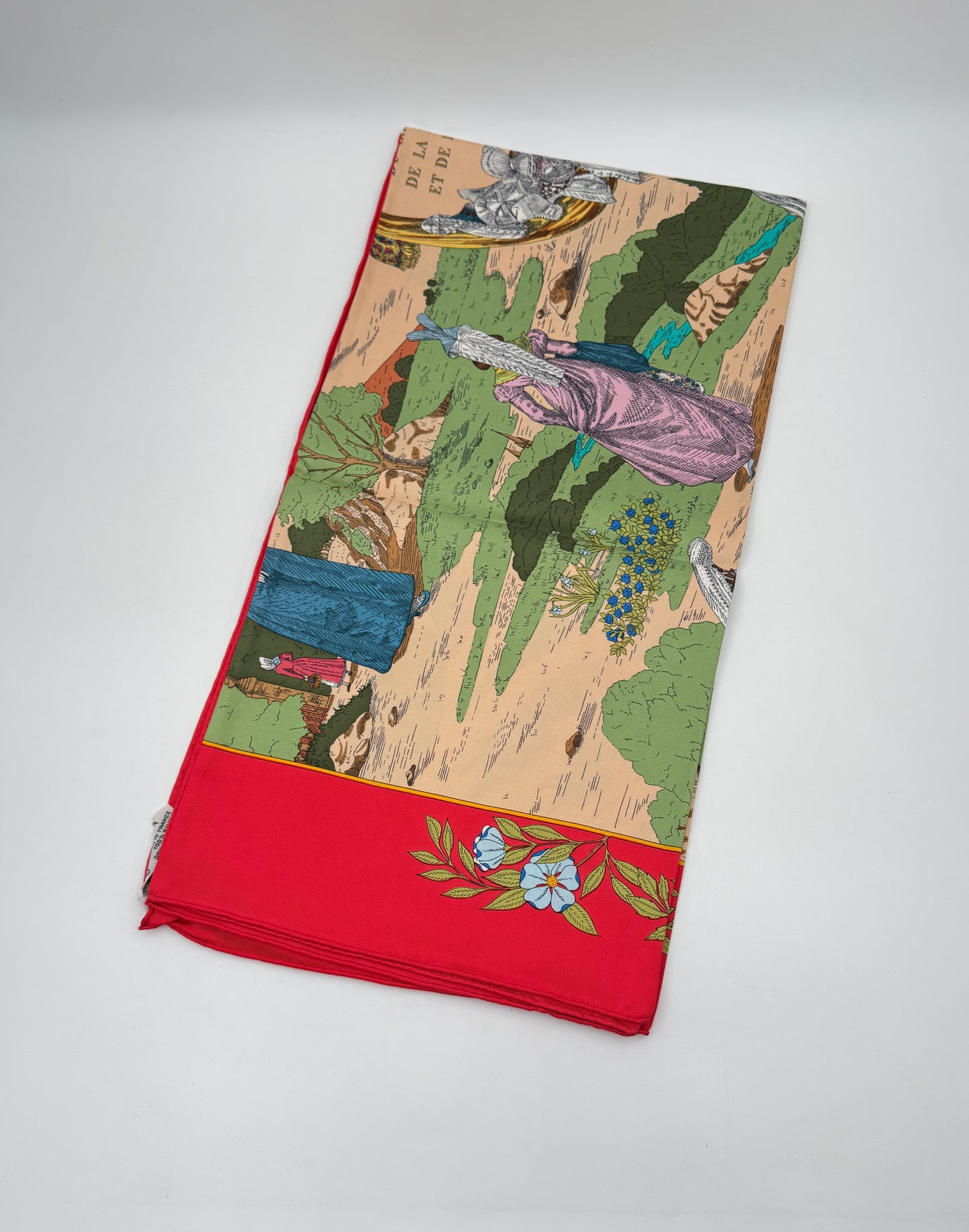 Hermès "Coiffes Normandes" Silk Scarf – Zoe Pauwels, 1992
