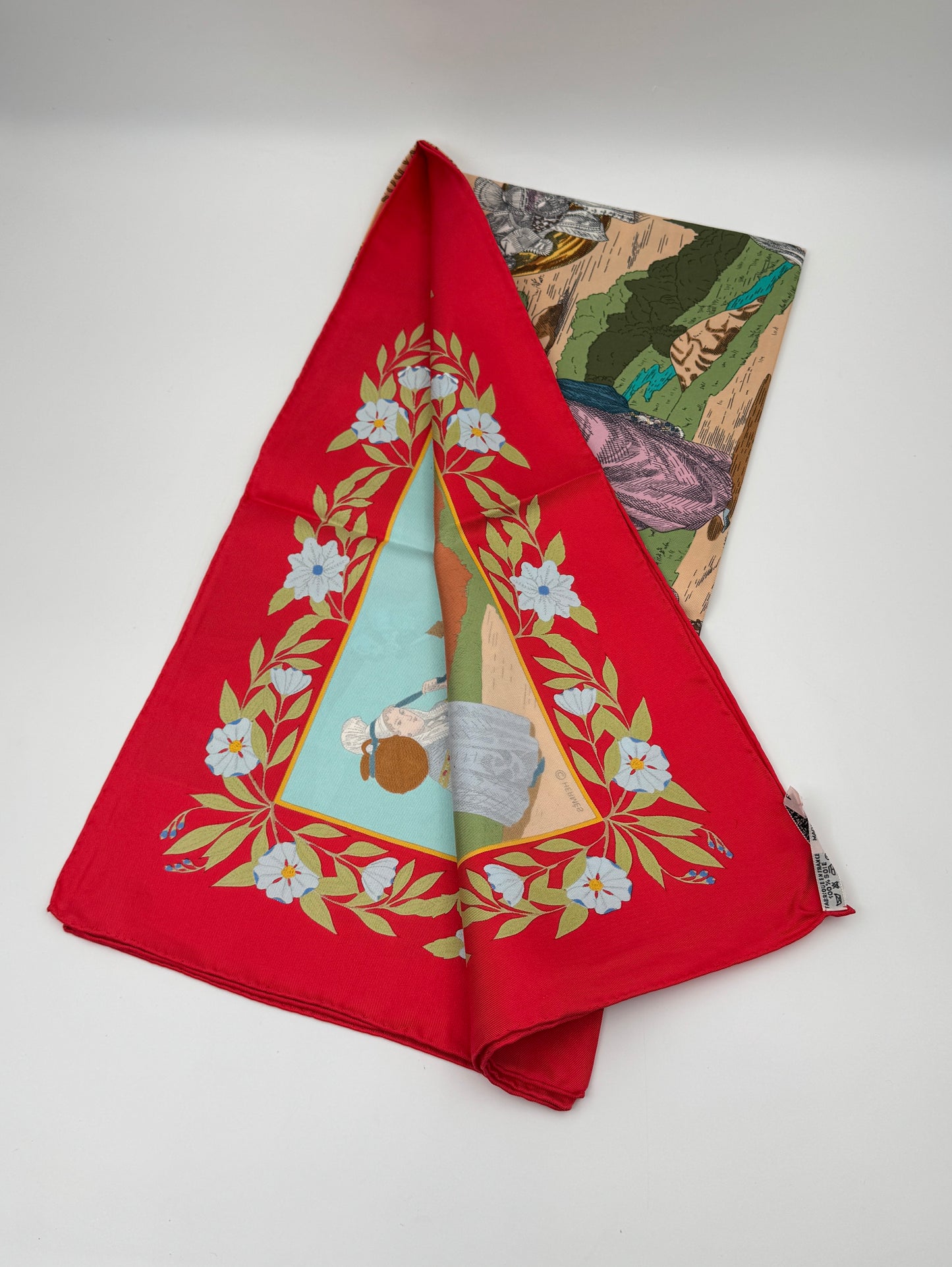 Hermès "Coiffes Normandes" Silk Scarf – Zoe Pauwels, 1992