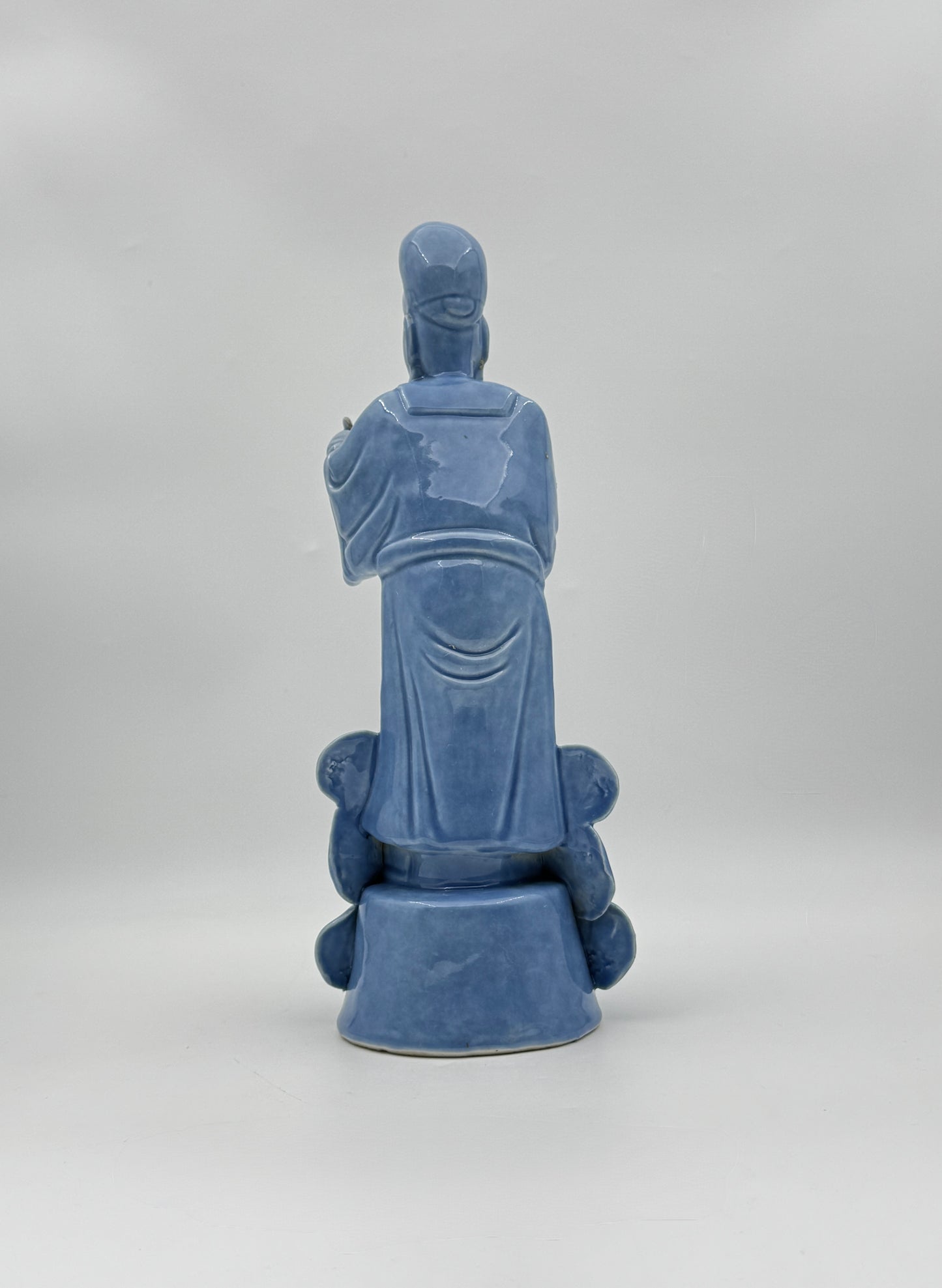 Chinese Porcelain Figure – Soft Blue Glaze