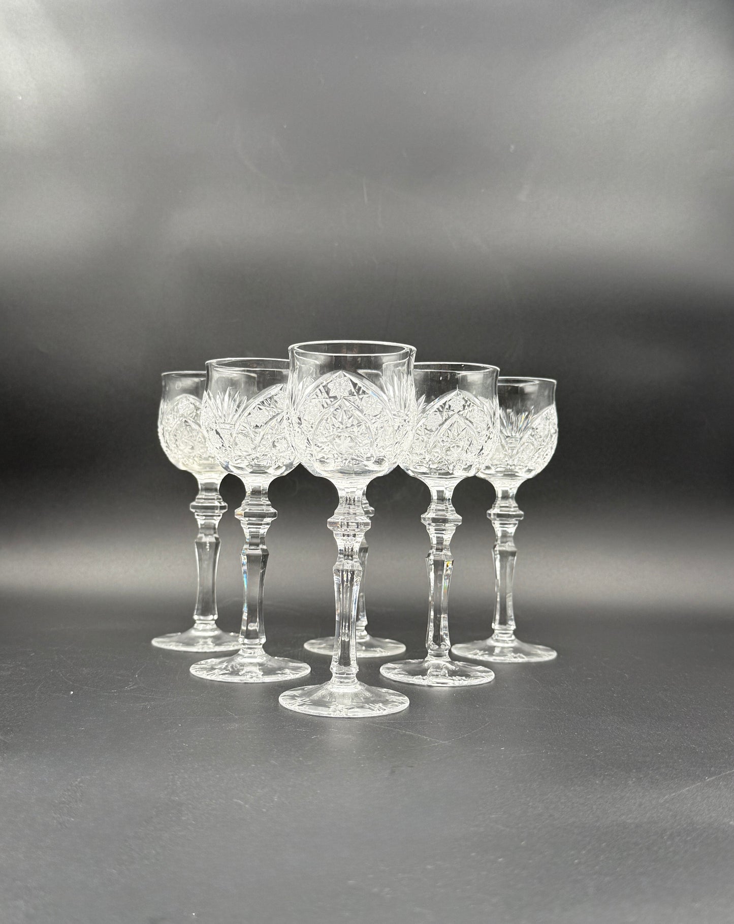 Beyer German Cut Crystal Decanter Set – 7-Piece with Stopper & Glasses