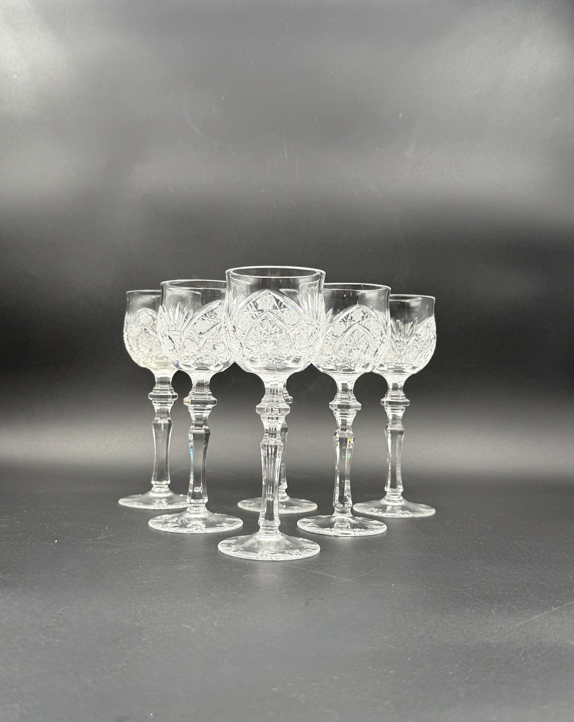 Beyer German Cut Crystal Decanter Set – 7-Piece with Stopper & Glasses