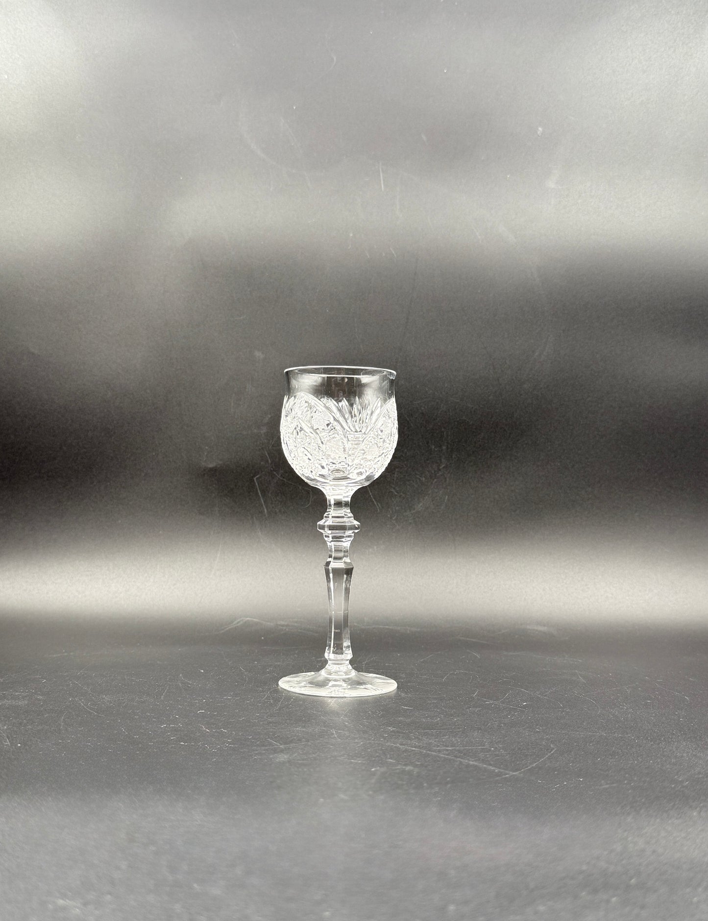 Beyer German Cut Crystal Decanter Set – 7-Piece with Stopper & Glasses