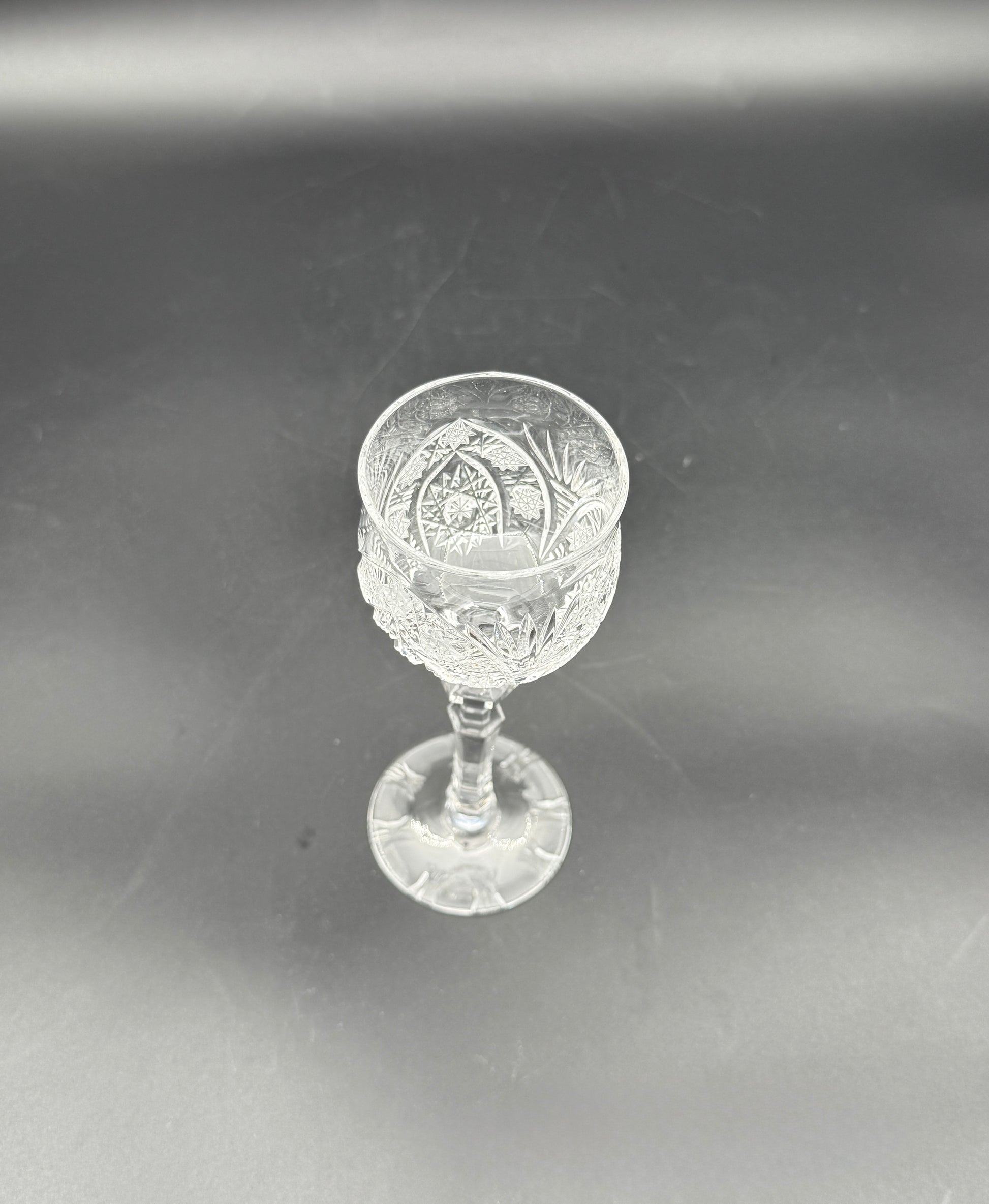 Beyer German Cut Crystal Decanter Set – 7-Piece with Stopper & Glasses