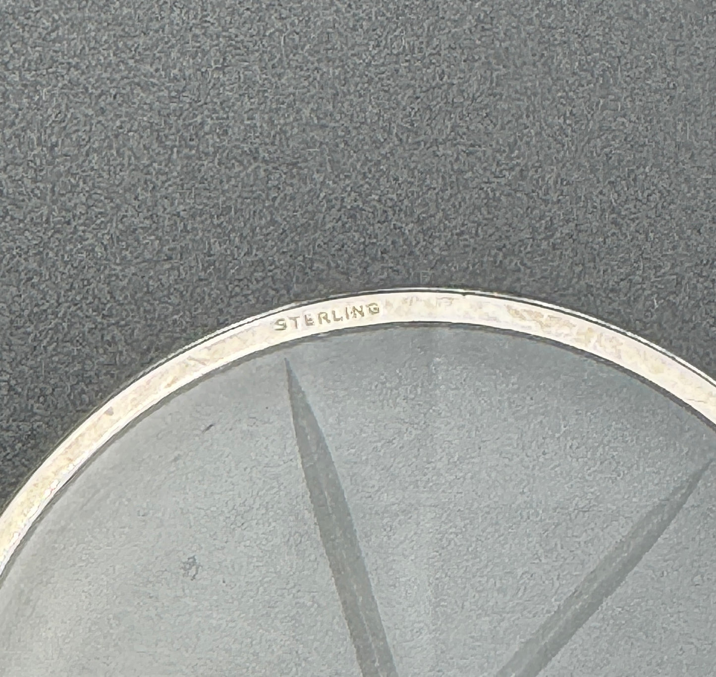 Set of 4 Sterling Silver Rimmed Glass Coasters – Pierced Gallery Edge, Star Cut Base