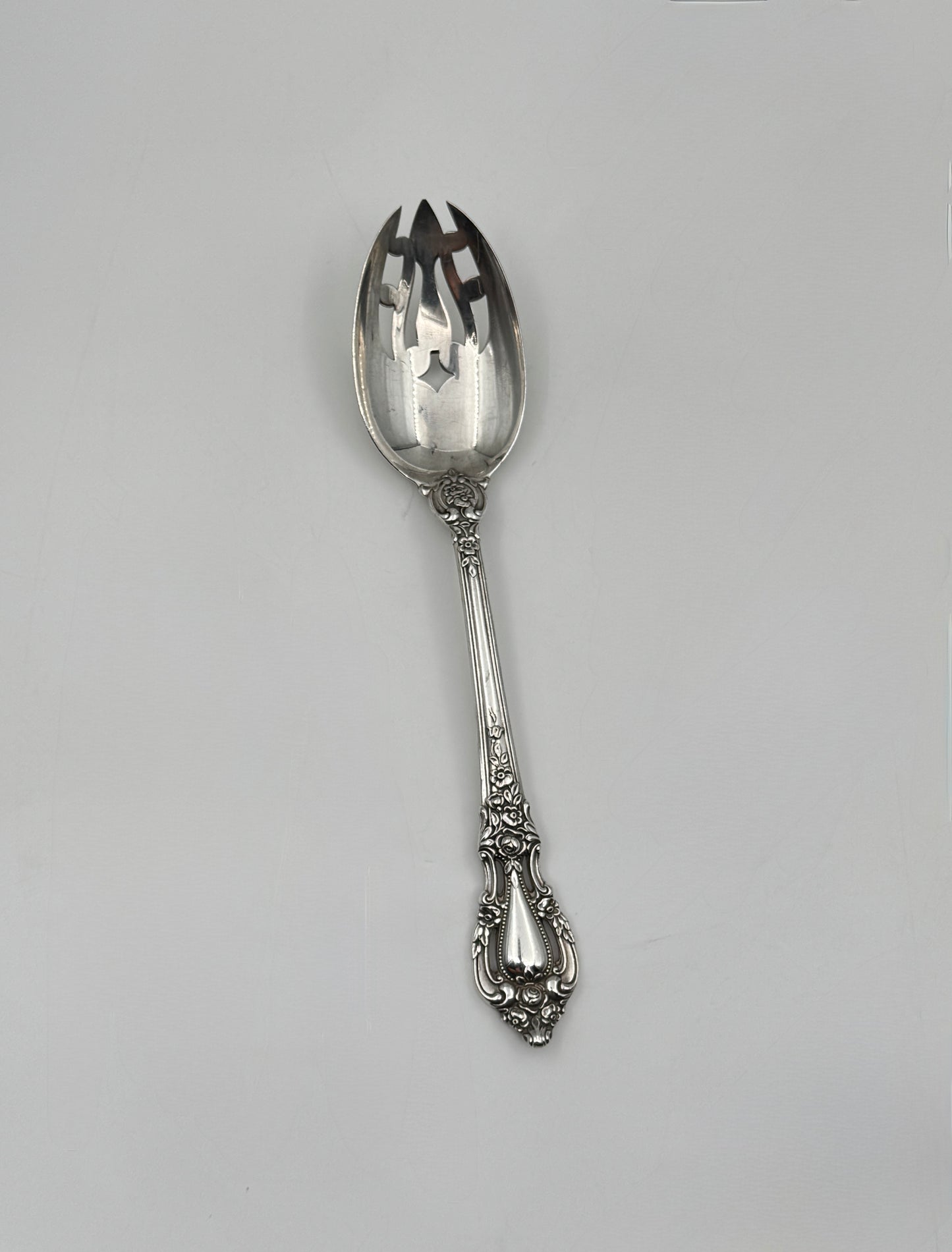 Lunt Eloquence Sterling Pierced Serving Spoon