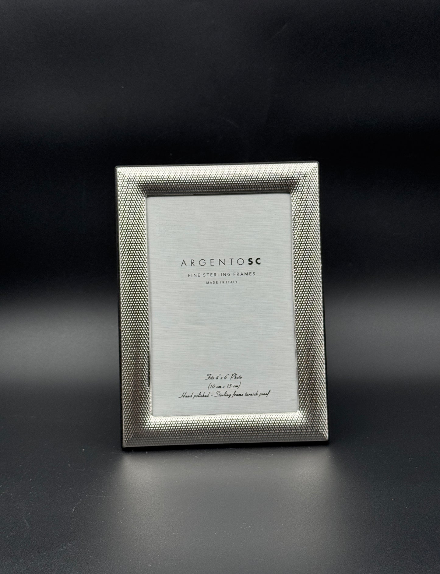 Argento SC Sterling Silver Frame – Italy – 4" x 6"