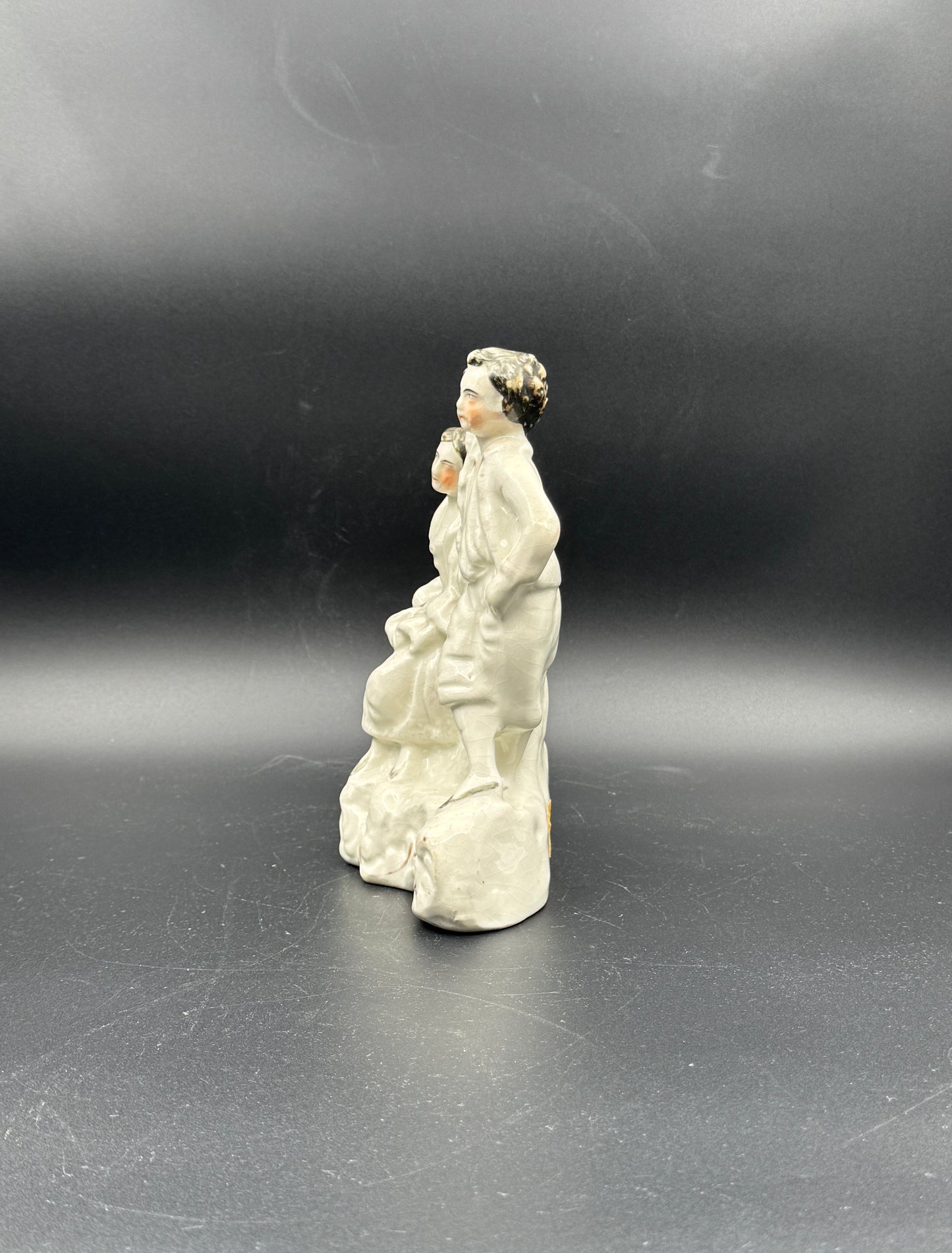 Staffordshire Porcelain Figurine – Couple in 18th Century Attire