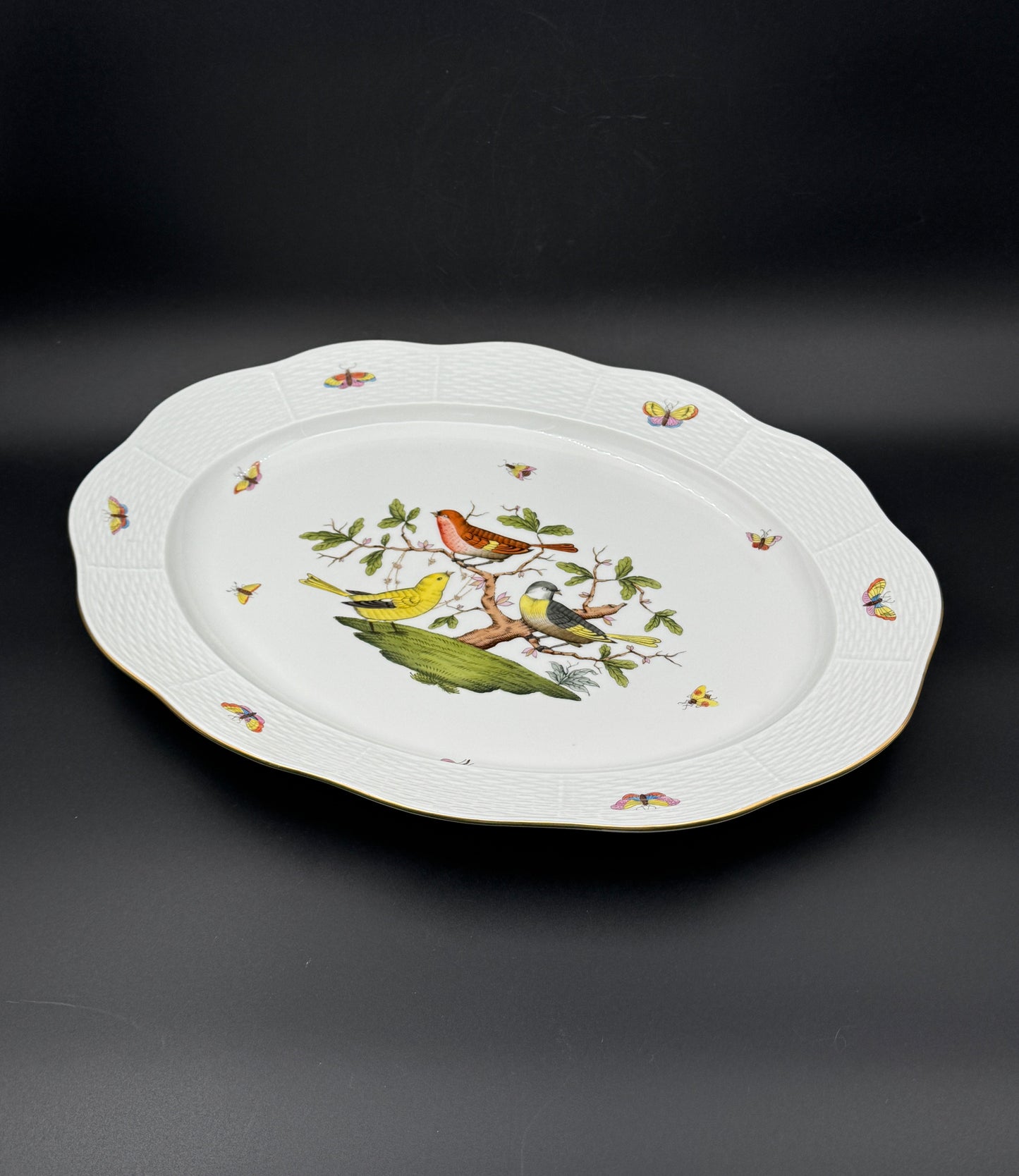 Herend Rothschild Birds Oval Platter – Hungary