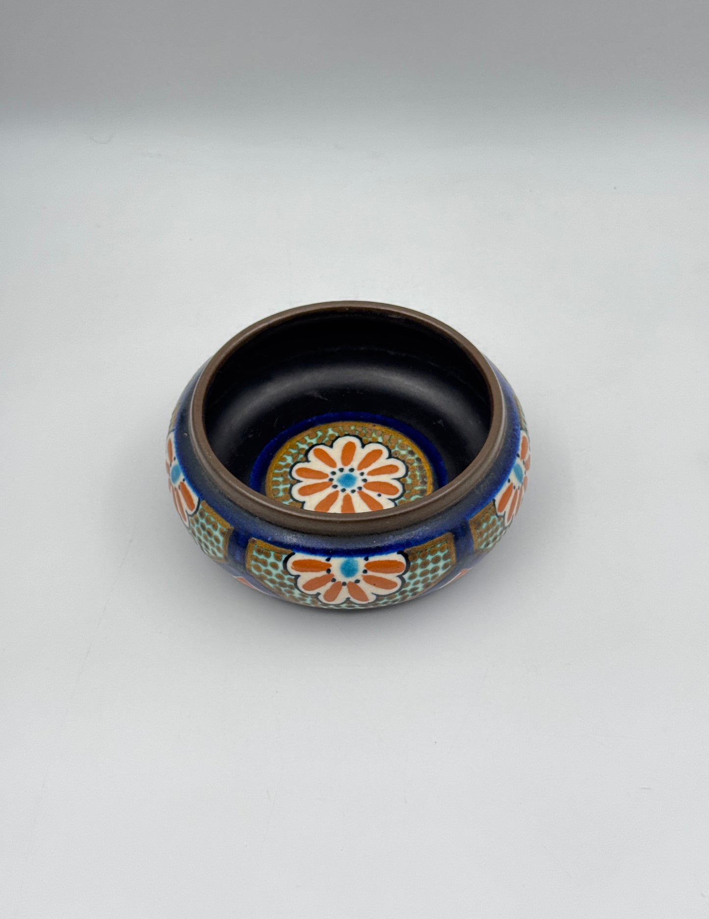 Gouda Holland Berga Bowl – Handpainted c.1930