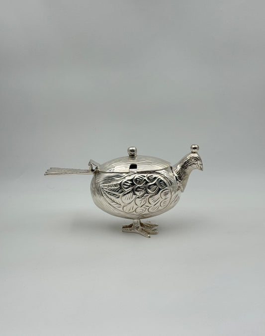 Hinged Partridge Condiment Box