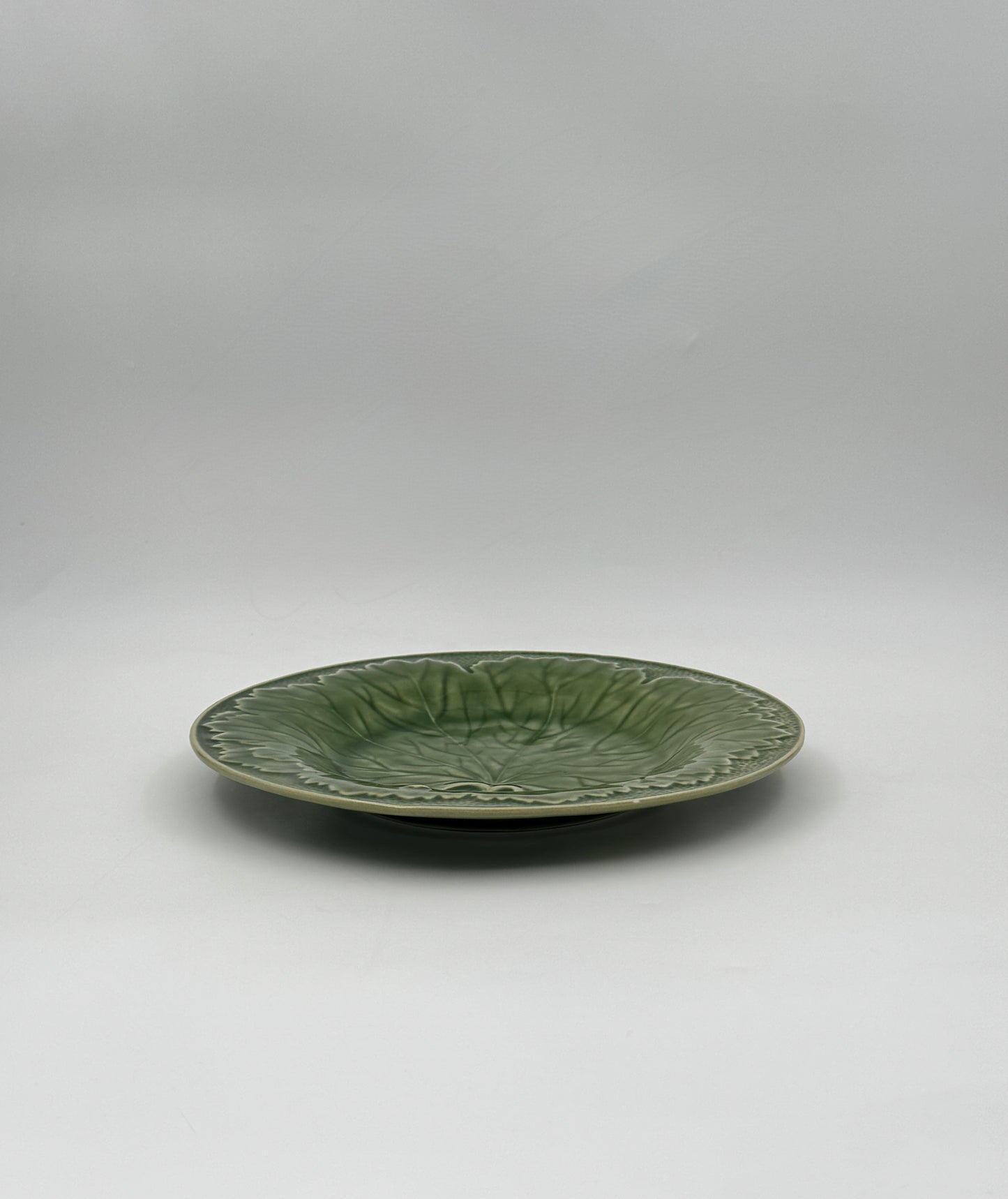 Set of 2 Bordallo Pinheiro Green Majolica Salad Plates – Portugal