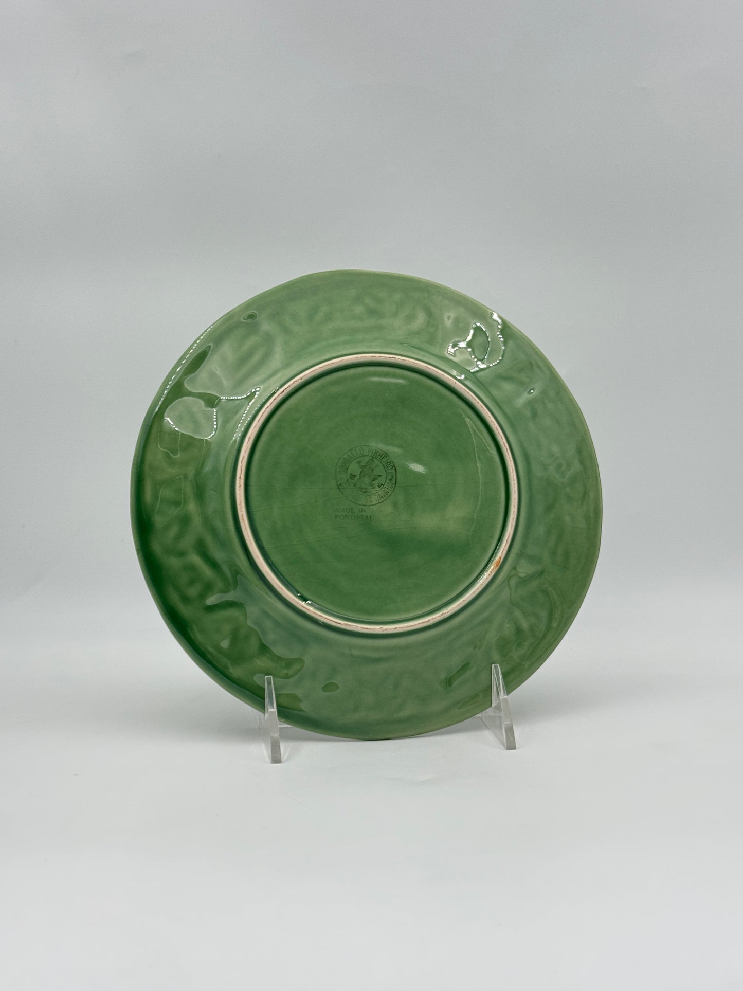 Set of 3 Bordallo Pinheiro Green Majolica Salad Plates – Pears