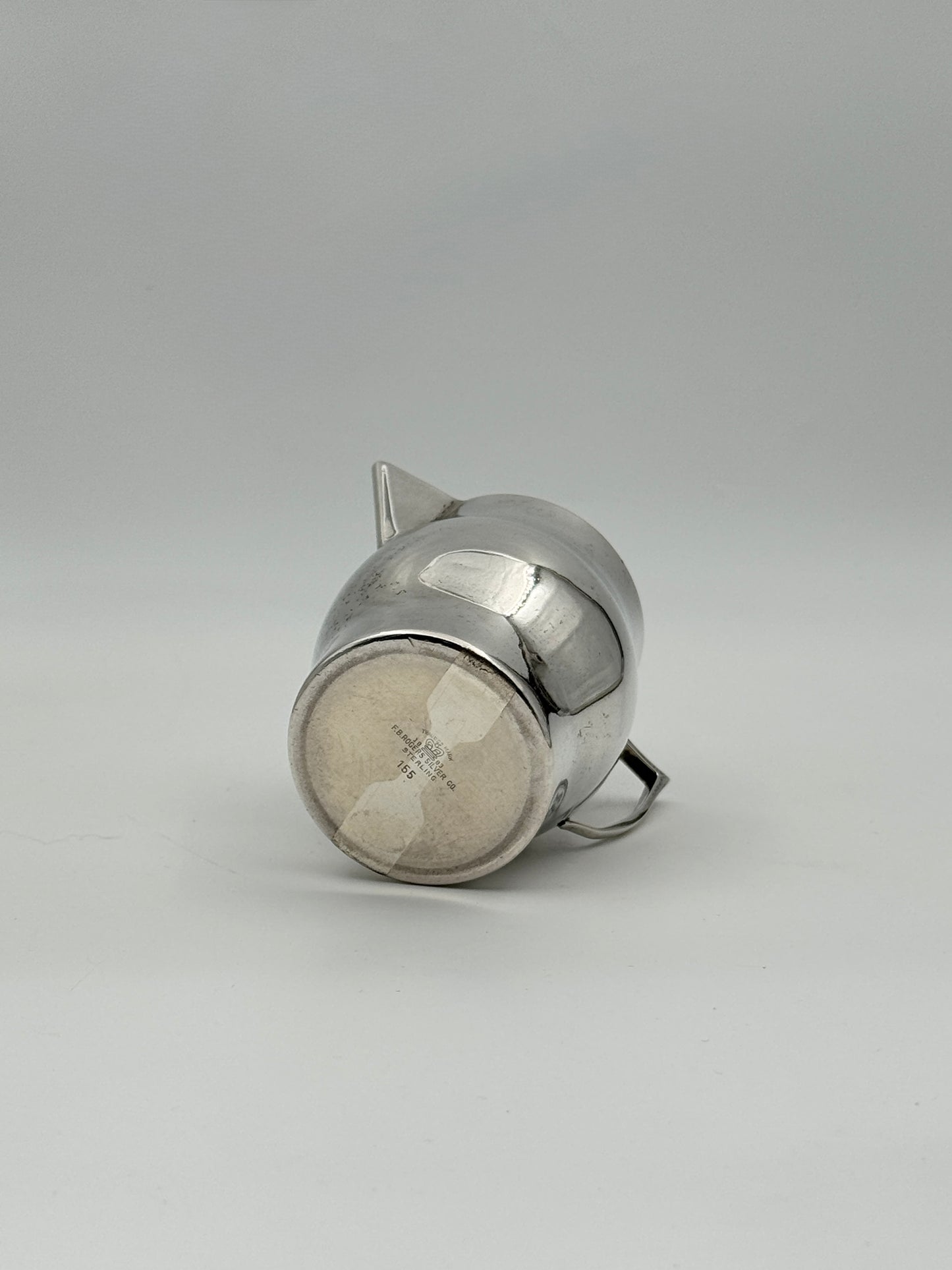 Sterling Silver Creamer – F.B. Rogers Silver Co., Monogrammed