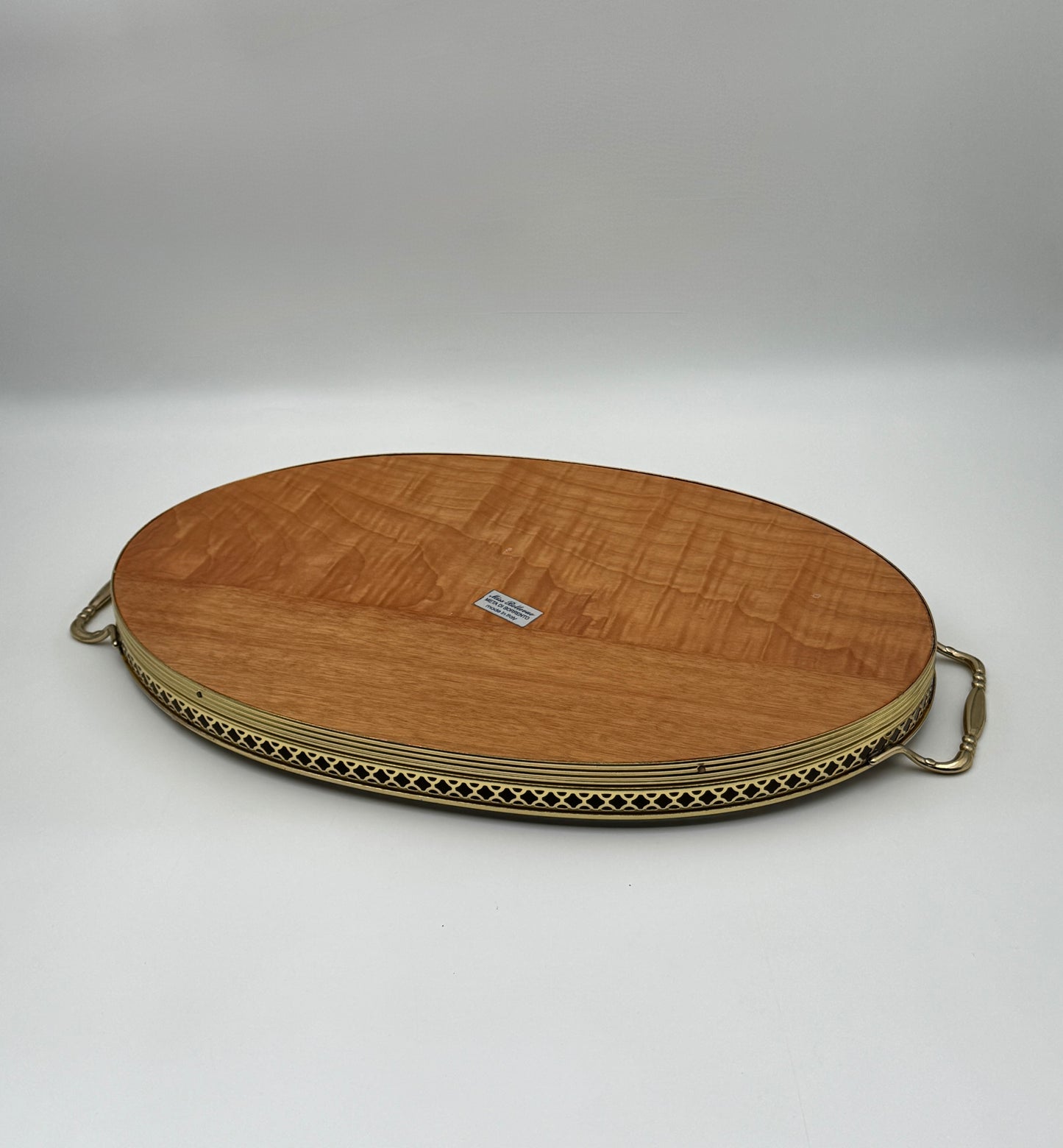 Marquetry Tray with Brass Gallery and Handles – Miss Bellevue, Meta di Sorrento, Italy