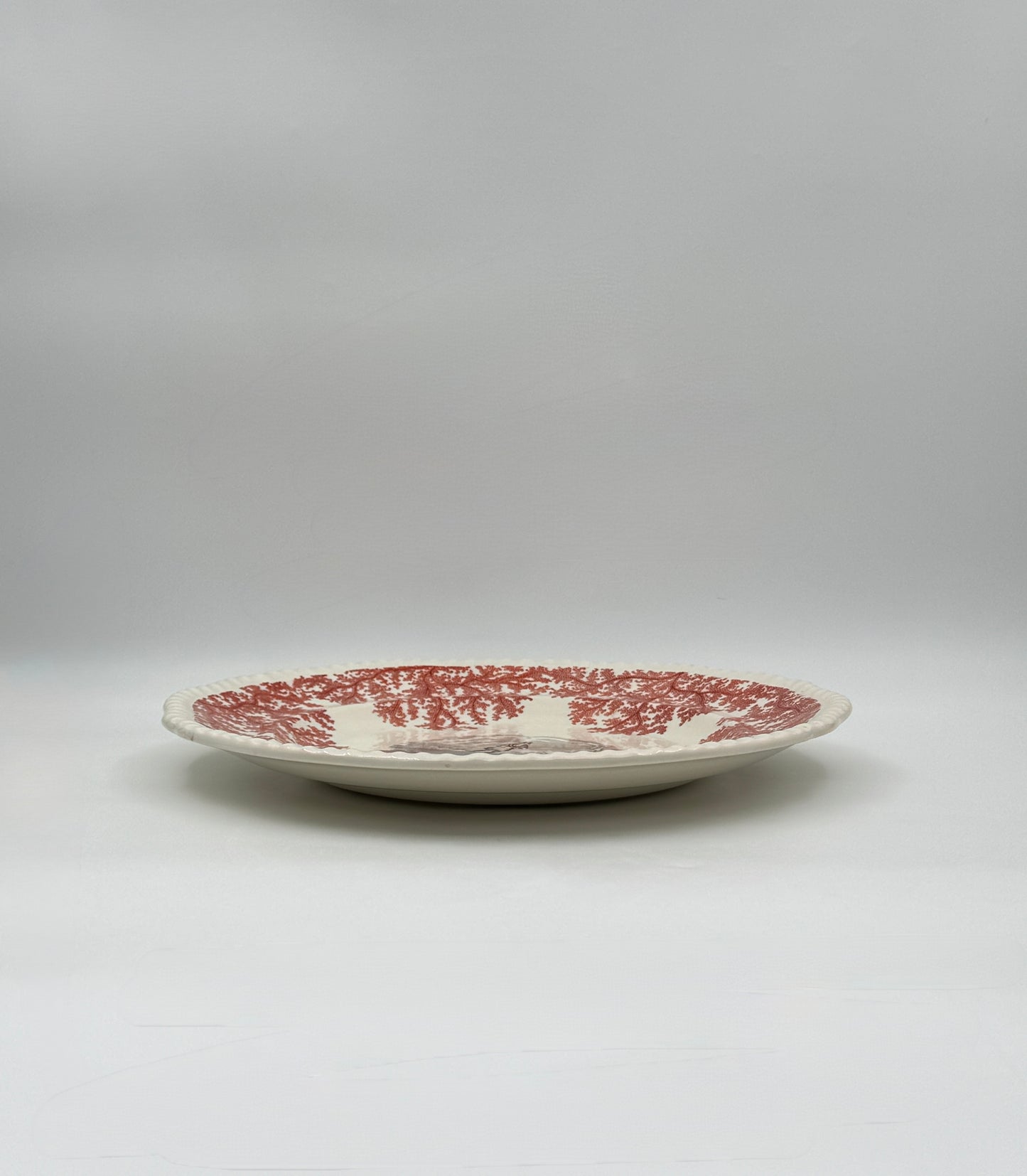 Set of 10 Copeland Spode Hunt Scene Plates – Red Transferware, c.1925